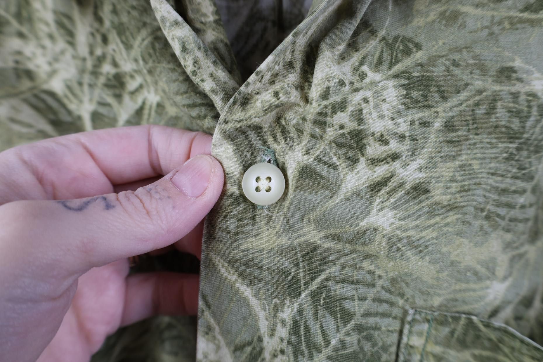 Gap Vintage 90s Gap Nature Leaf Beach Luau Hawaiian Button Shirt Size US S / EU 44-46 / 1 - 5 Thumbnail