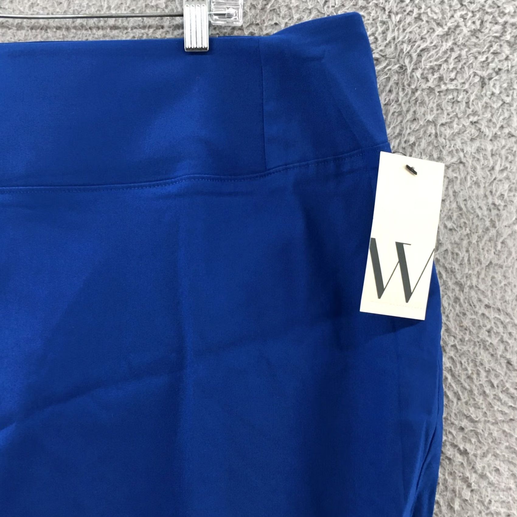 Worthington Worthington Pull On Skinny Pants Womens 24W Blue High Rise Flat Front Casual New Pants Women Skinny Pls 24W Blue High Rise Flat Front Size 42" / US 20 - 5 Thumbnail
