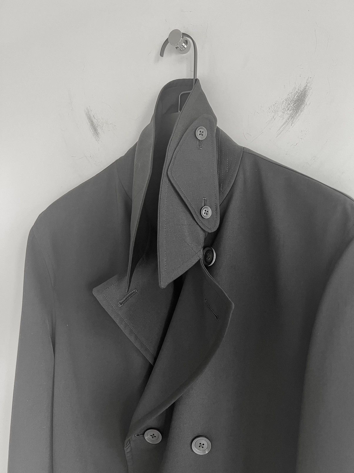 Yohji Yamamoto Yohji Yamamoto REGULATION - 8B DOUBLE BREASTED COAT Size US L / EU 52-54 / 3 - 17 Thumbnail