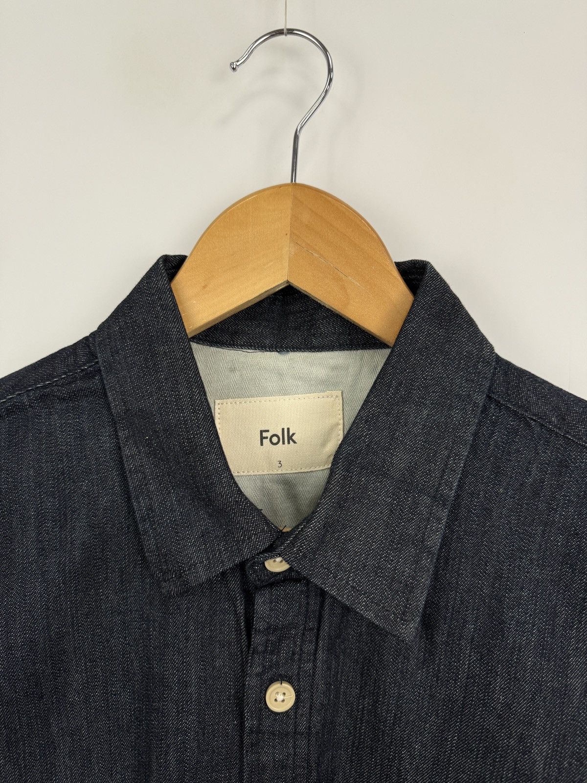 Folk 🇬🇧 Folk Denim Shirts Button Up Jeans Casual Style Rare Retro Size US M / EU 48-50 / 2 - 4 Thumbnail