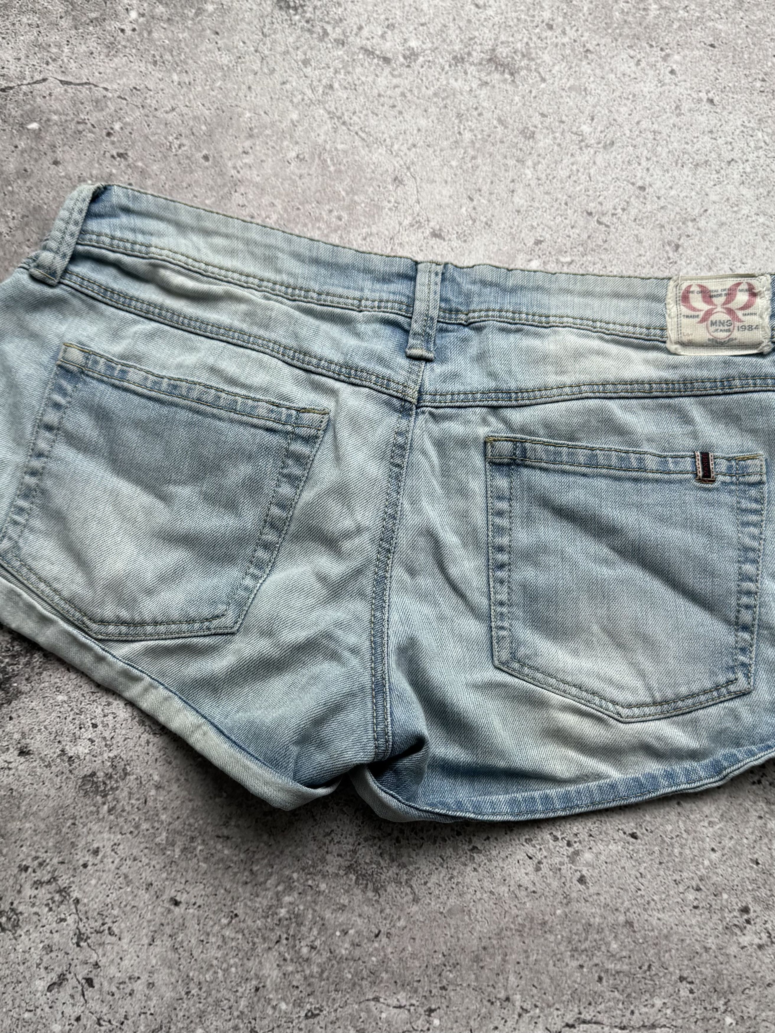 Vintage Vintage Denim Shorts Low Rise Rolled Hem Casual Jean Shorts Size 30" / US 8 / IT 44 - 5 Thumbnail