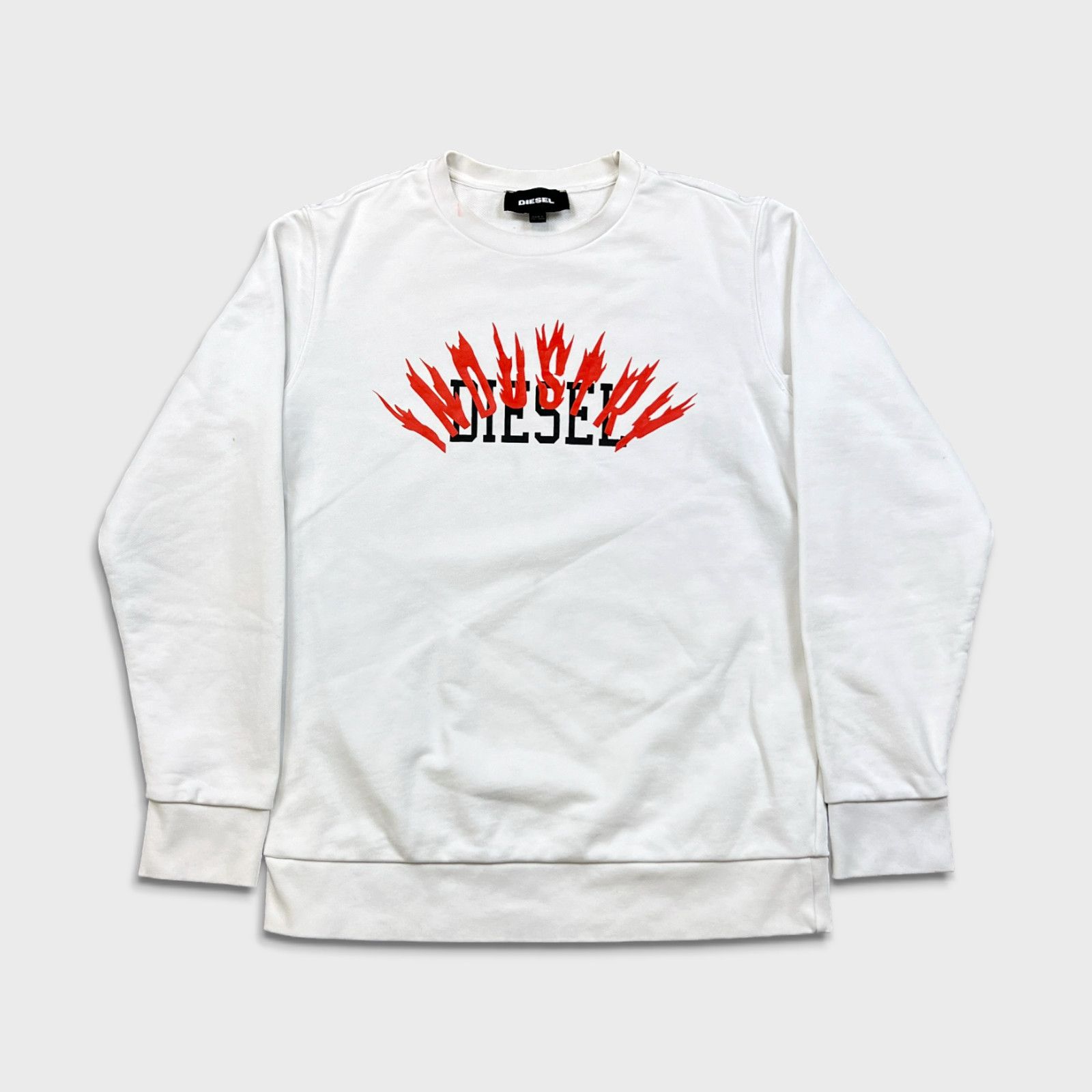 Designer × Diesel Diesel Sweatshirt Medium Industry Graphic Spell Out Crewneck Size US M / EU 48-50 / 2 - 1 Thumbnail