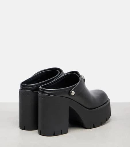 Gucci oc11z526 Women's Platform Mules With Horsebit in Black Size US 6.5 / IT 36.5 - 3 Thumbnail