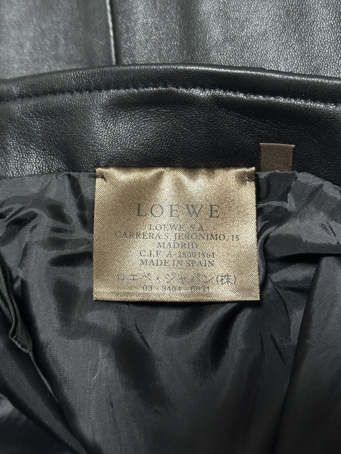 Loewe LOEWE Vintage Lamb Leather Straight Leg Pants Size 26" / US 2 / IT 38 - 9 Thumbnail