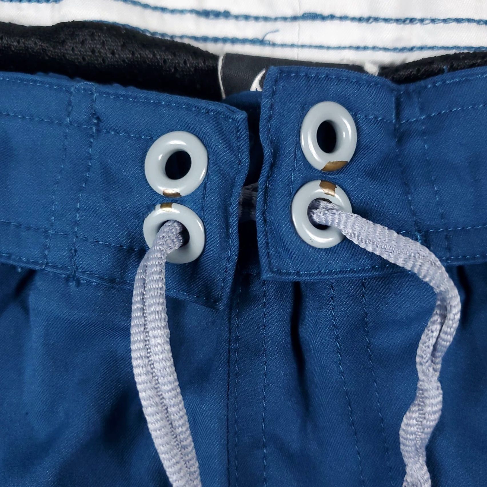 Nike Nike Shorts Mens L Blue Swoosh Lace Tie Beach Board Swim Trunks Size US 33 - 6 Thumbnail