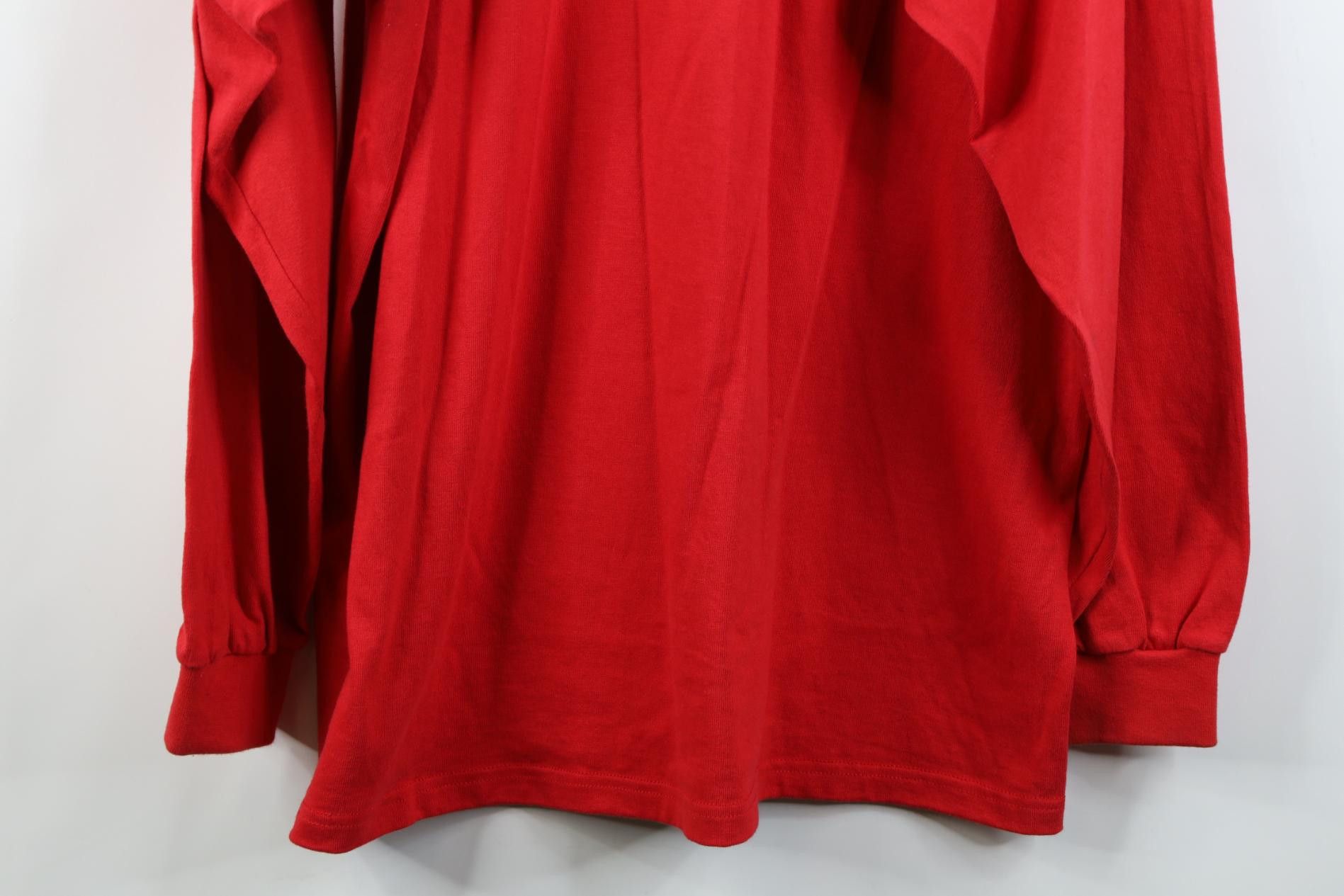 Nike Vintage Y2K Nike Swoosh Mock Neck Long Sleeve T-Shirt Red Size US XL / EU 56 / 4 - 14 Thumbnail