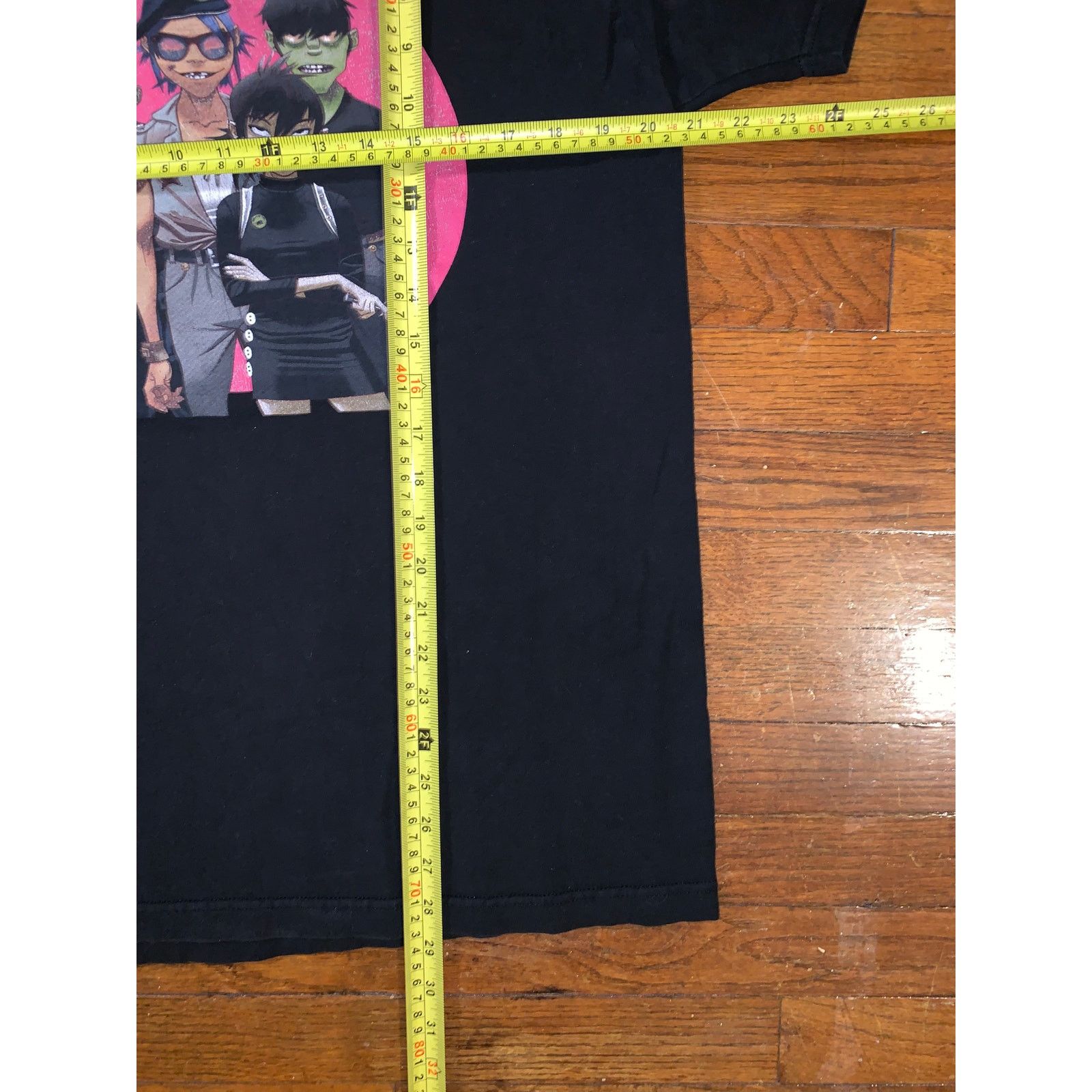 Band Tees Gorillaz Band T Shirt Large Black Y2K Anime Tultex Mexico Size US L / EU 52-54 / 3 - 6 Thumbnail