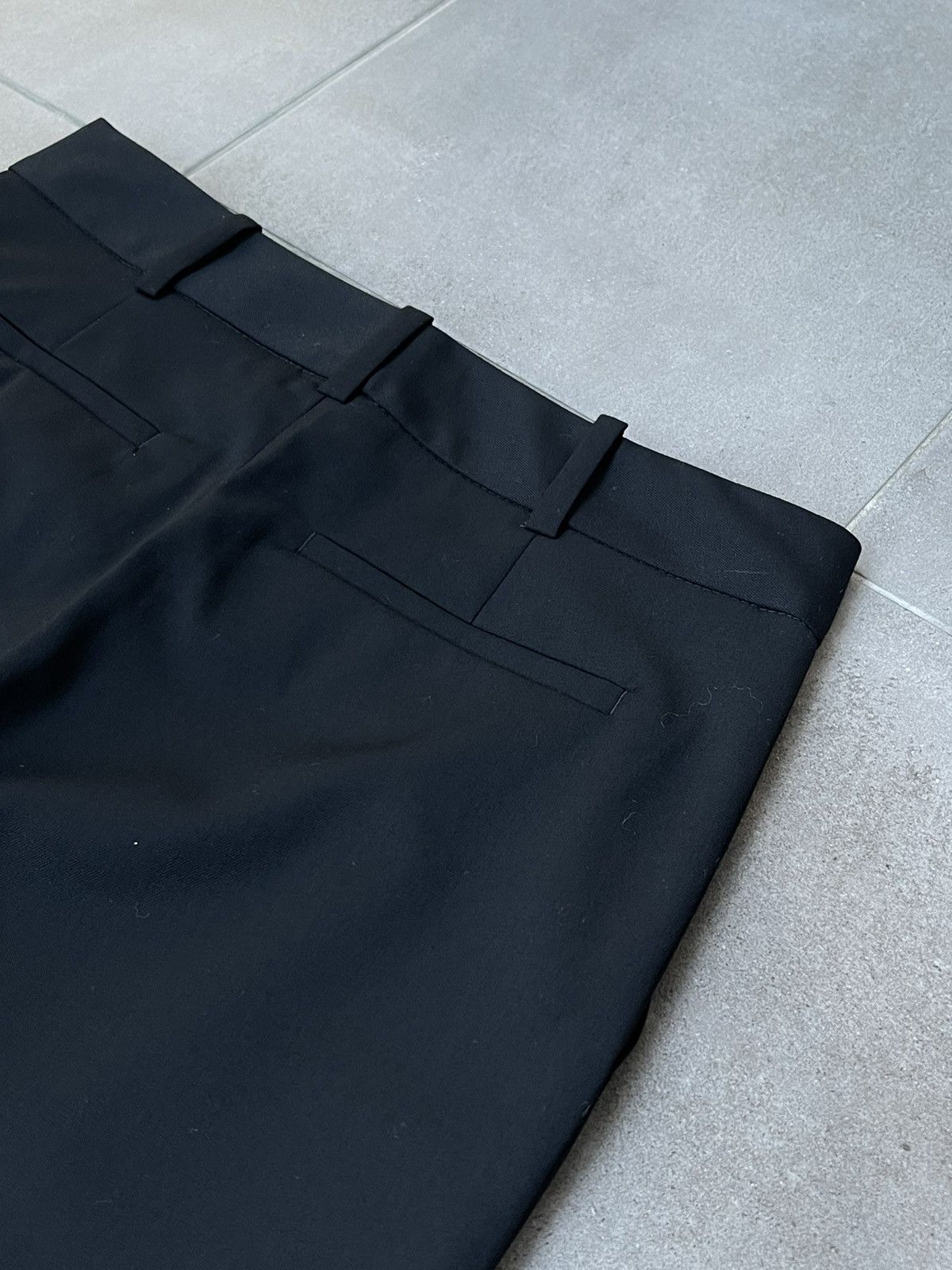 Han Kjobenhavn !DS! AW22 Han Kjobenhavn Wool Flared Black Trousers Size US 30 / EU 46 - 15 Thumbnail