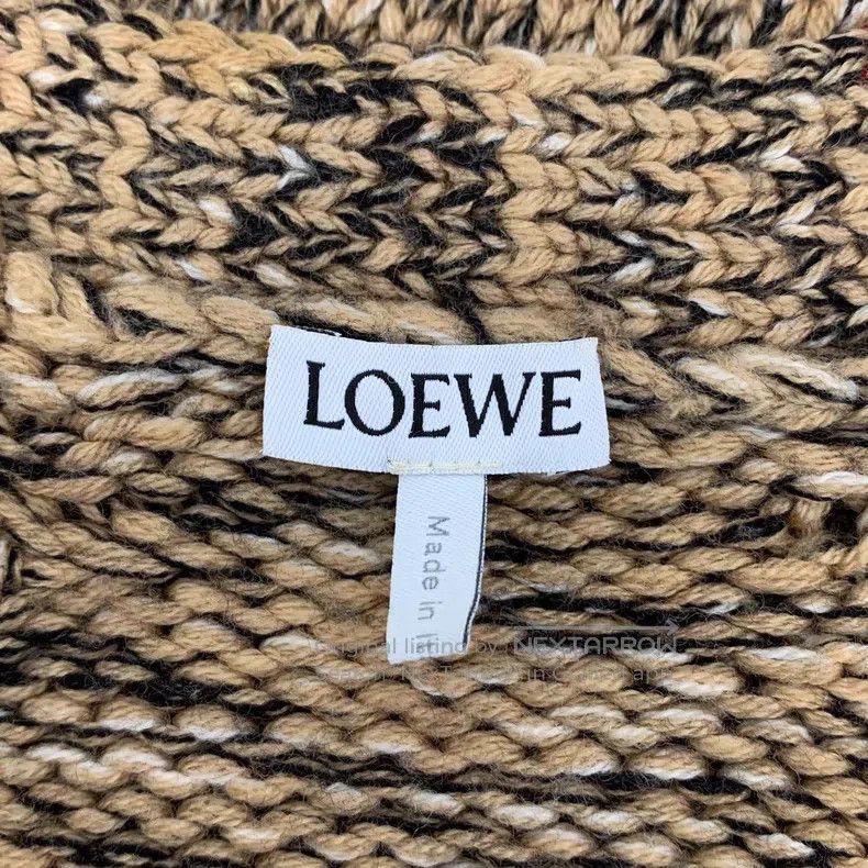 Loewe Loewe Color Blocked Wool V Neck Single Breasted Long Sleev Size XS / US 0-2 / IT 36-38 - 5 Thumbnail
