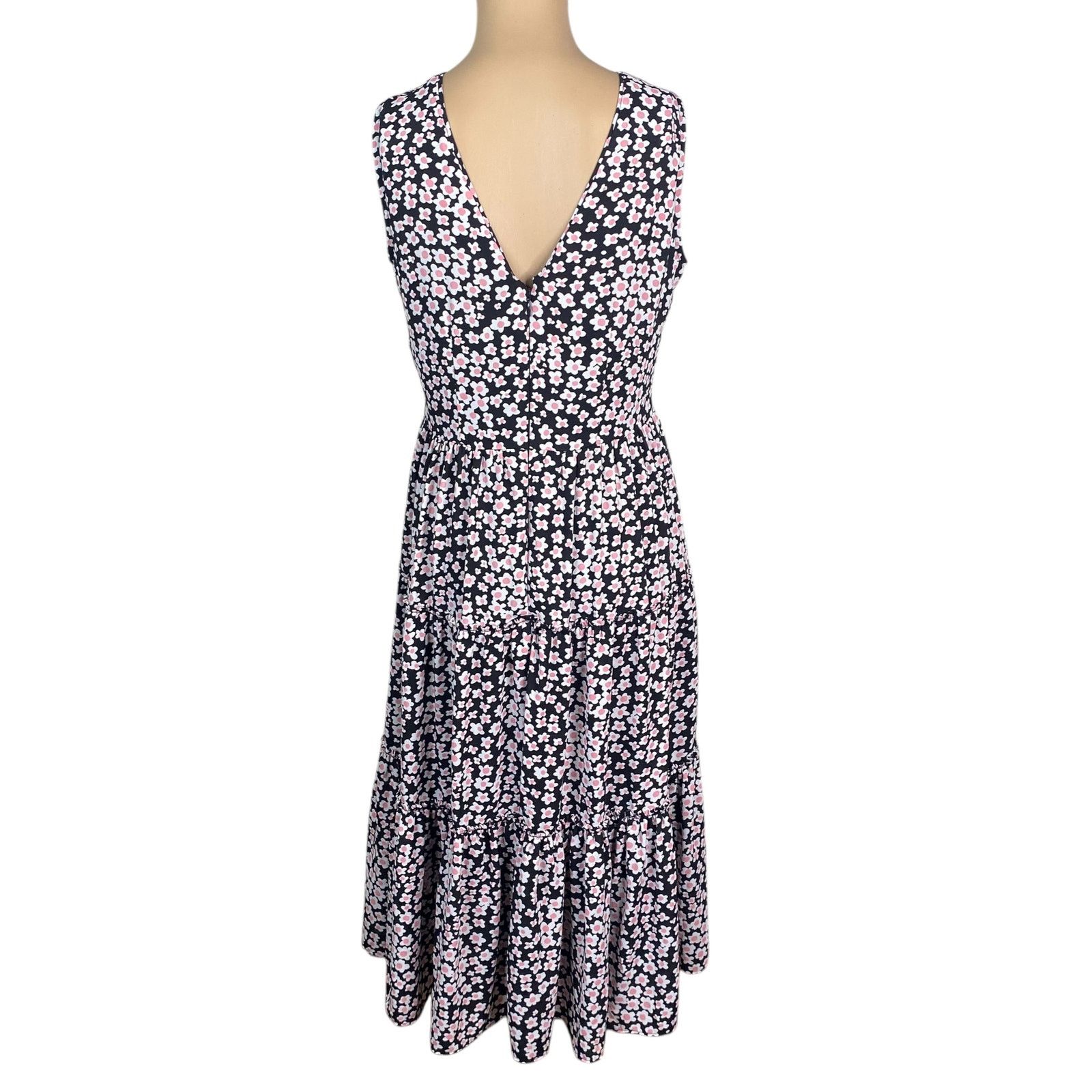 J.Crew J.Crew Ditsy Floral Poppy Garden Midi Dress SZ S Size S / US 4 / IT 40 - 6 Thumbnail