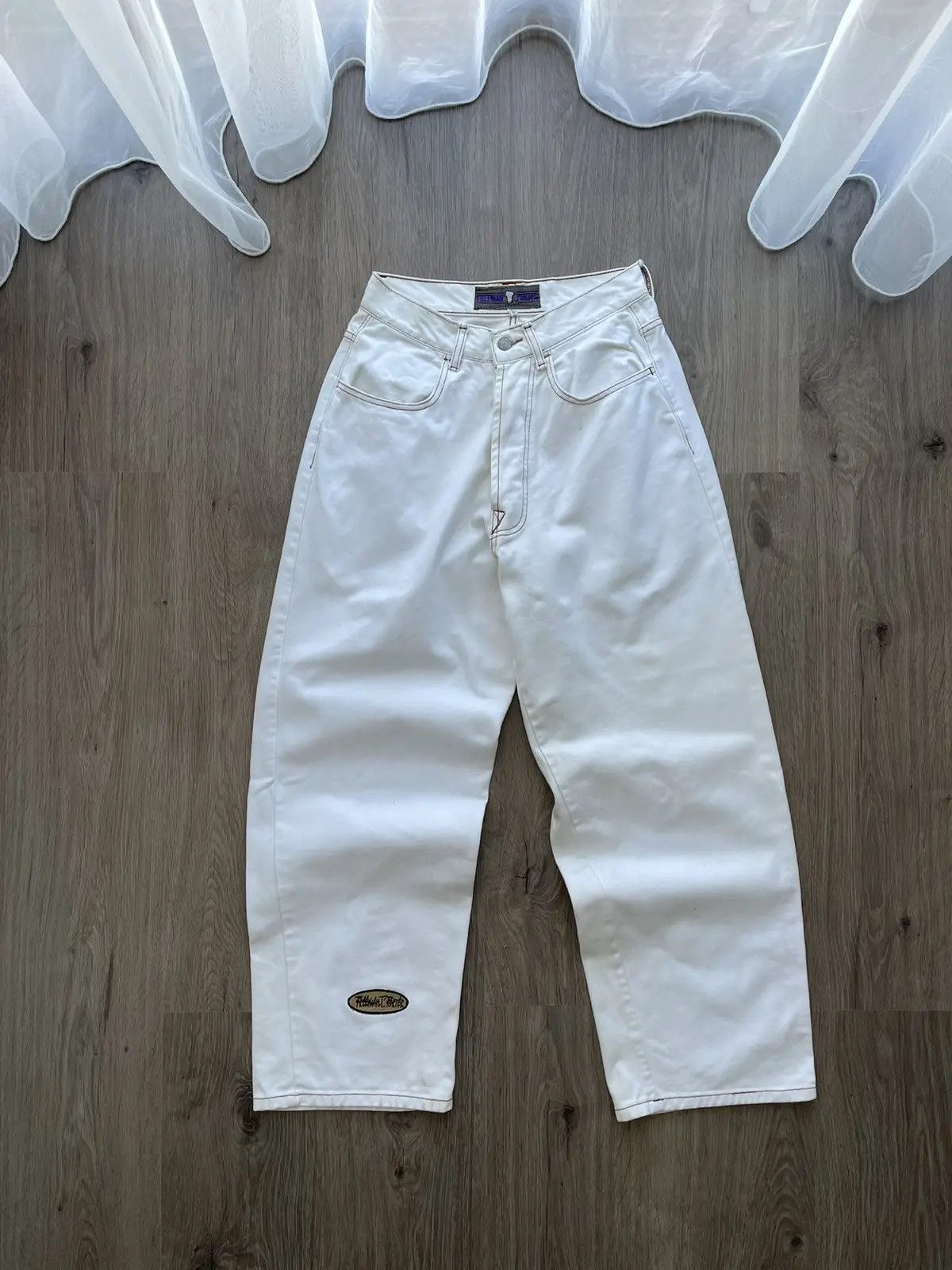 Japanese Brand × Vintage Vintage Rap White Preeman T Purter Pants Size US 30 / EU 46 - 4 Thumbnail