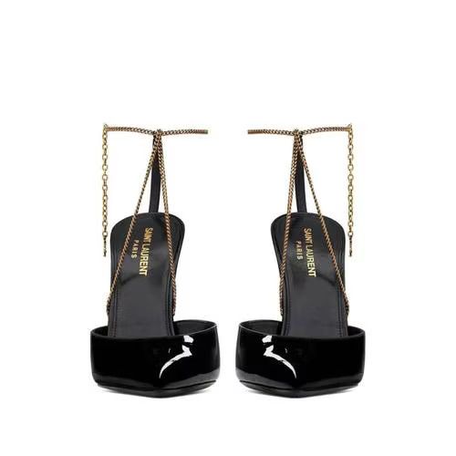 Saint Laurent Paris o1bcso1str1124 Claw Slingback Pumps in Black Size US 6 / IT 36 - 3 Thumbnail