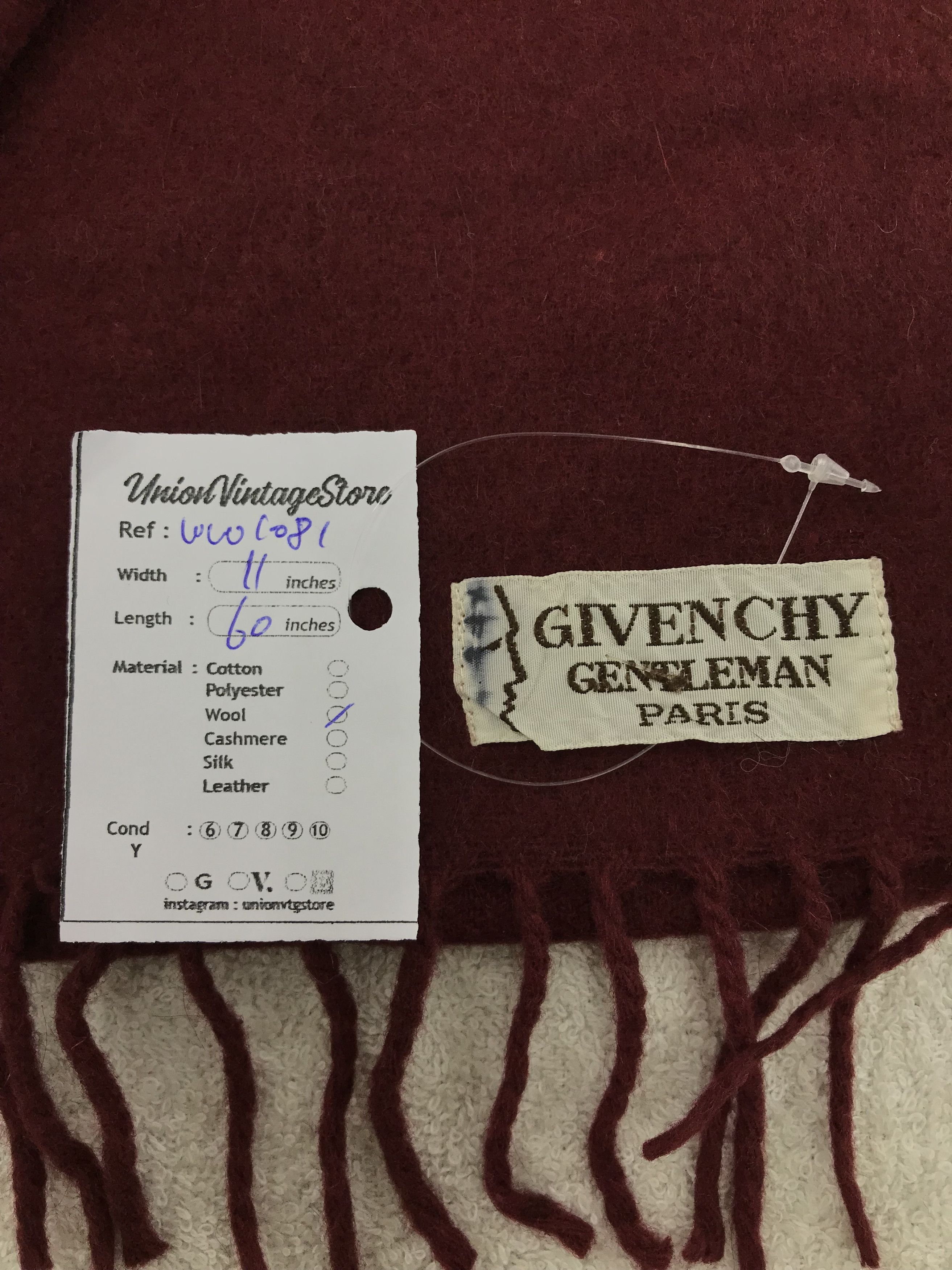 Vintage Givenchy Scarf / Muffler / Neckwear - WW1081 Size ONE SIZE - 5 Thumbnail