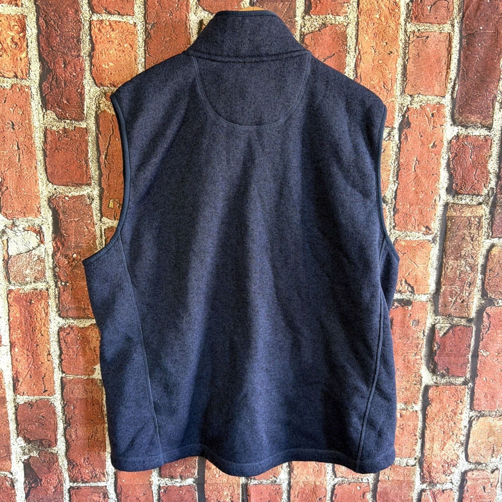 Vintage L.L. Bean Mens Fleece Vest Full Zip Blue Heather XL Front Zip Vest Fleece Mens XL Blue Heather Size US XL / EU 56 / 4 - 3 Thumbnail