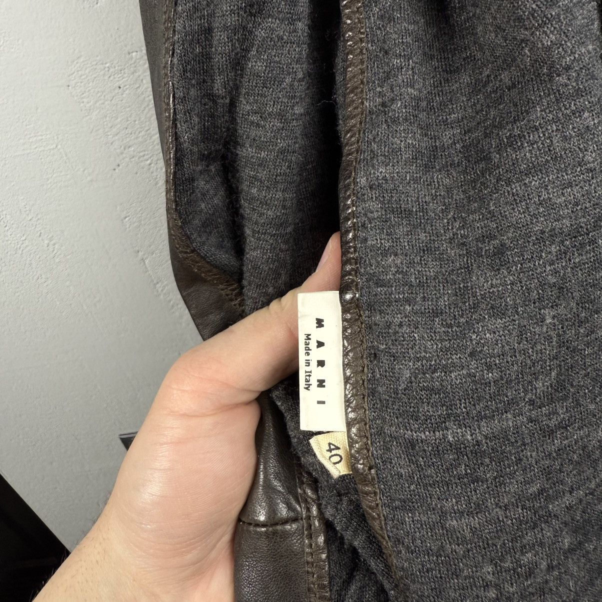 Marni Vintage Marni Leather Avant Garde Winter Edition 2009 Jacket Size S / US 4 / IT 40 - 8 Thumbnail