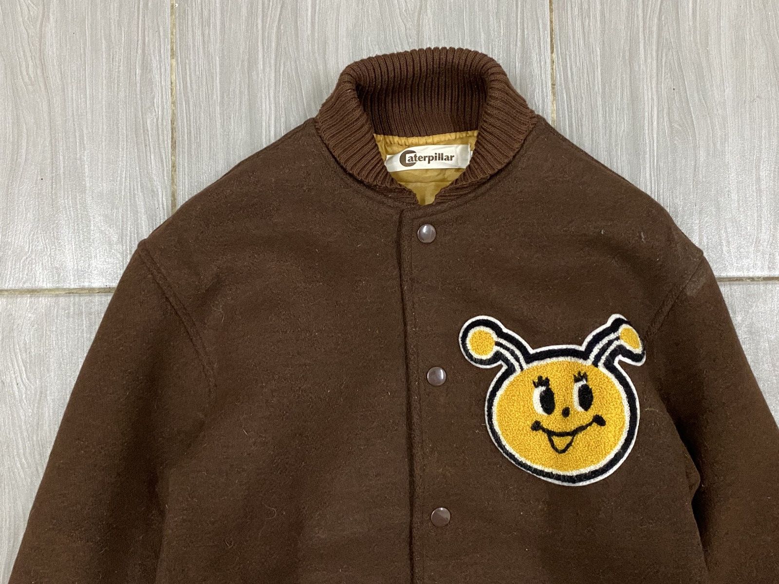 Caterpillar Vintage Caterpillar Varsity Wool Jacket Brown Size US XS / EU 42 / 0 - 6 Thumbnail