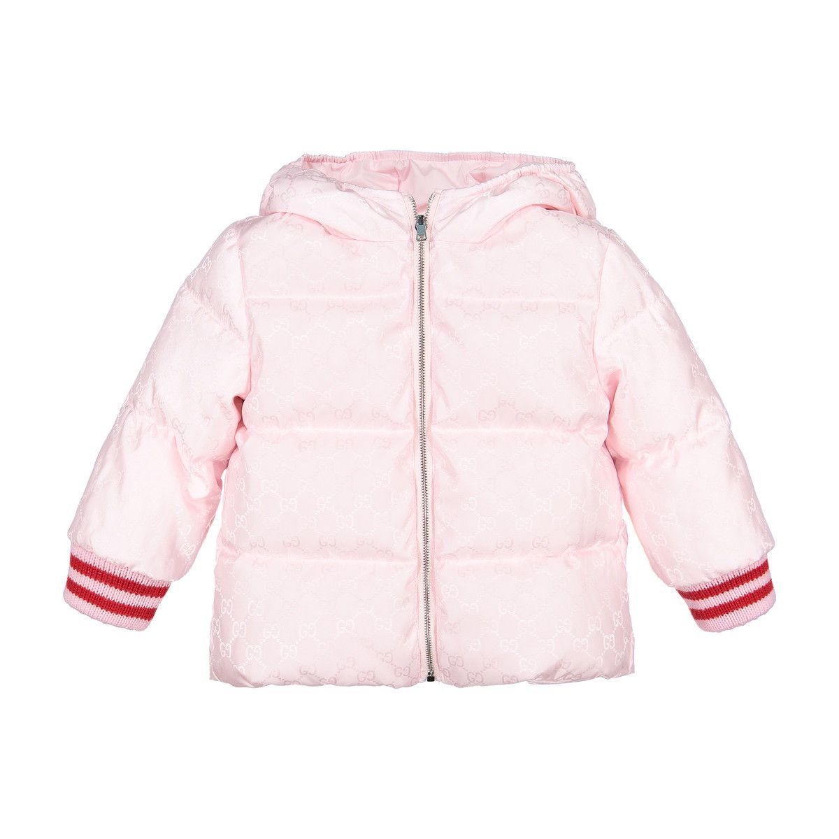image of Gucci Kids Reversible GG Jacquard Jacket In Pink