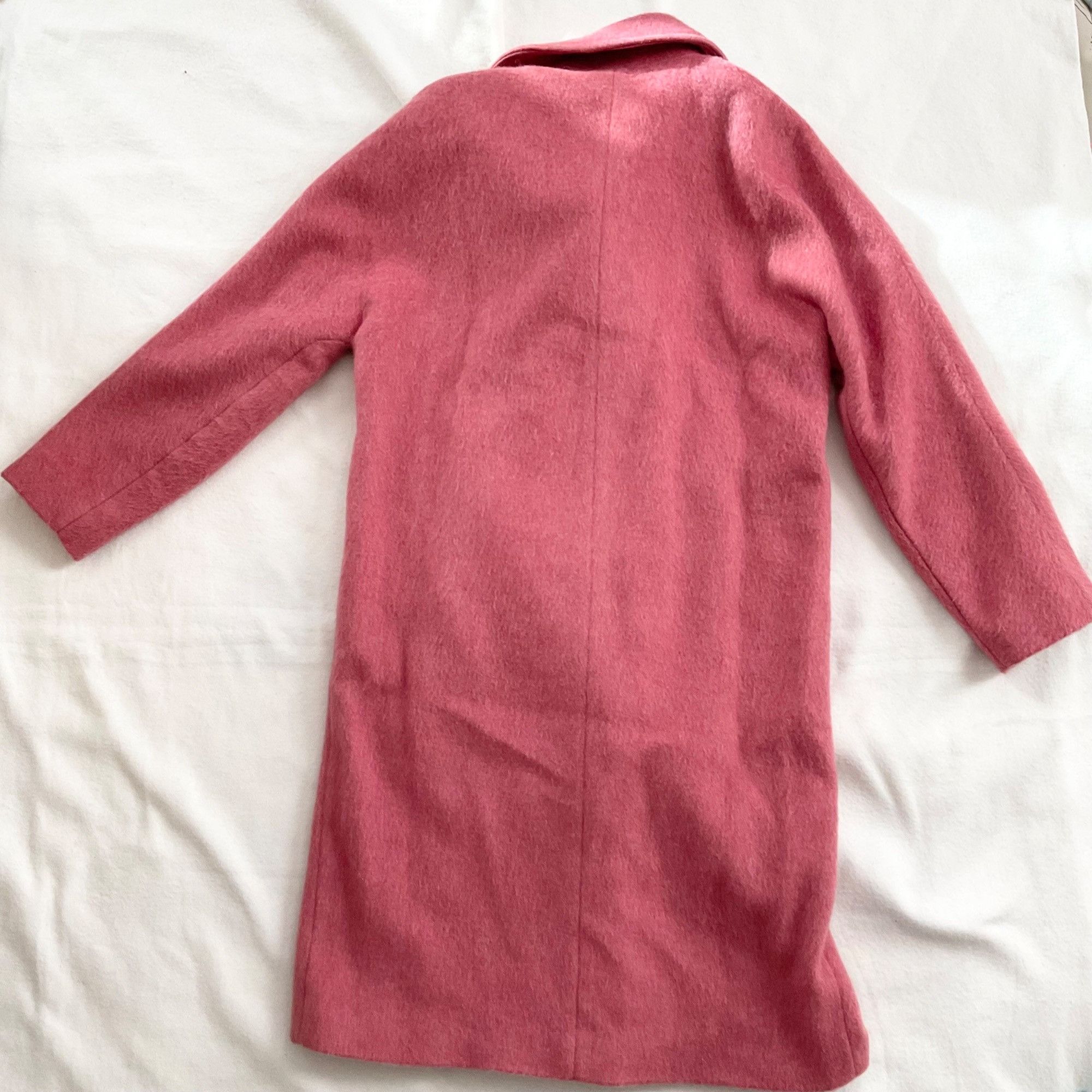 Sezane NWT SEZANE JIM COAT Rosewood dark pink wool oversized SZ34 U Size S / US 4 / IT 40 - 3 Thumbnail