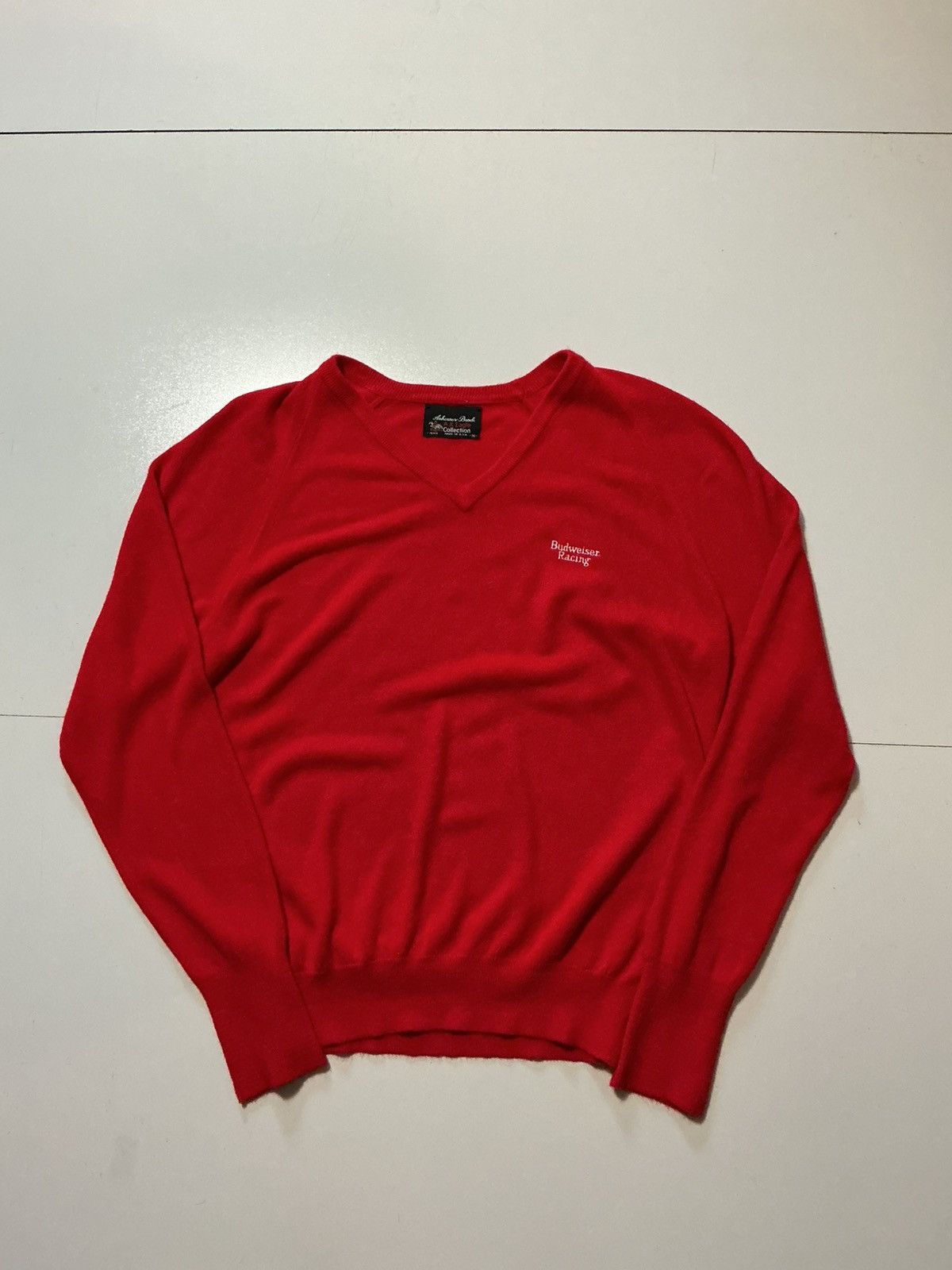 Budweiser Vintage 70s 80s Anheuser Busch Budweiser Racing Sweater Size US M / EU 48-50 / 2 - 2 Thumbnail