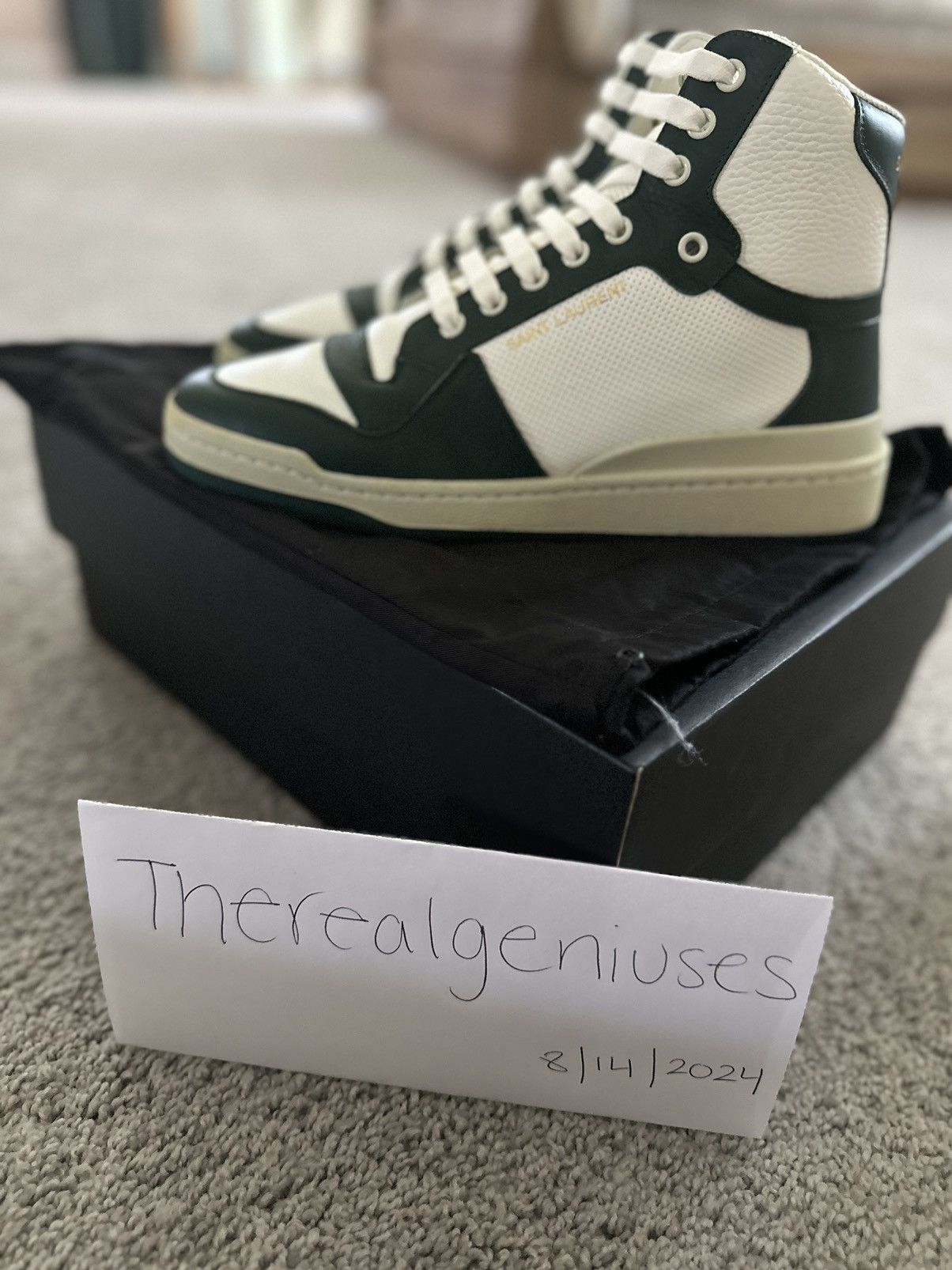 Saint Laurent Paris Saint Laurent SL24 High Top Sneakers Size US 8 / EU 41 - 5 Thumbnail