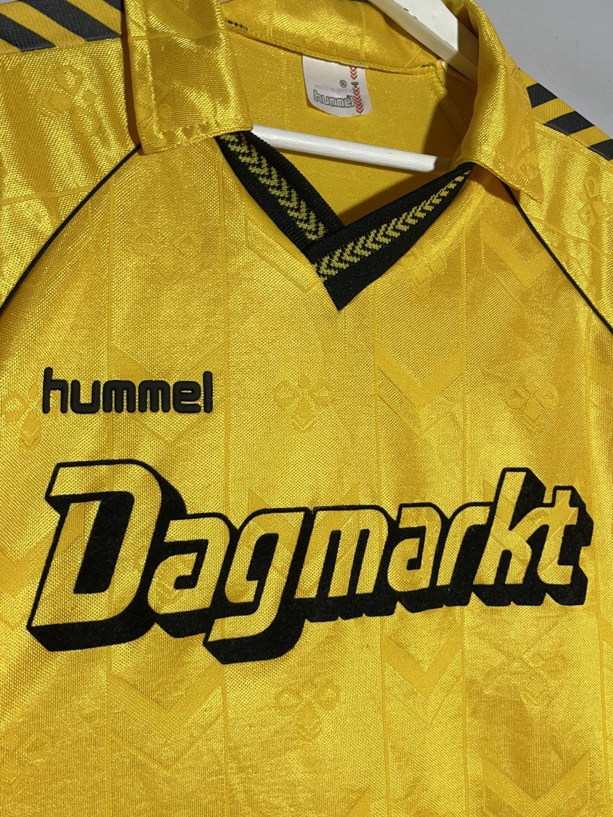Hummel × Vintage Hummel Vintage 80-90’s Rare Football Shirt Soccer Jersey Size US XL / EU 56 / 4 - 4 Thumbnail