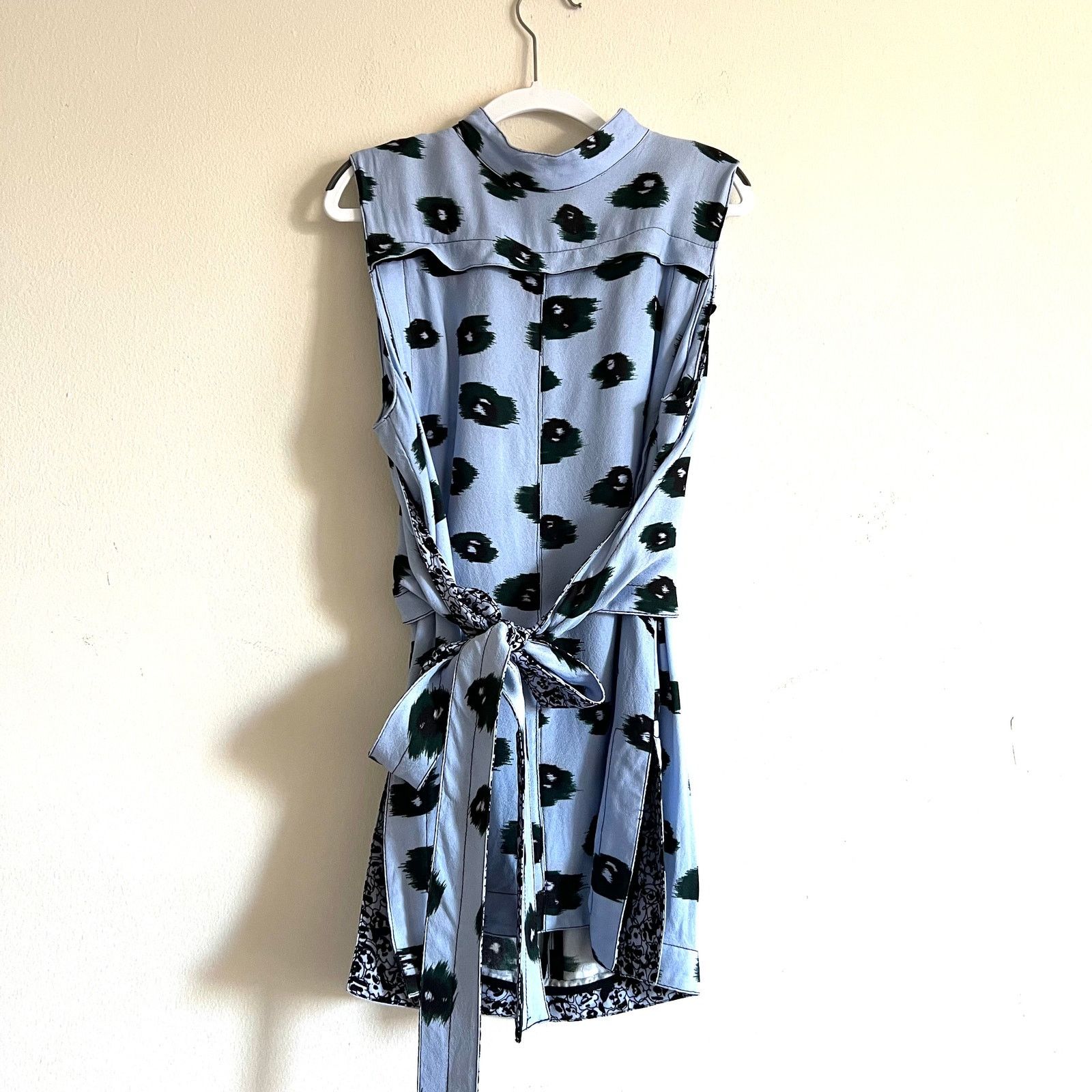 Proenza Schouler Proenza Schouler pale blue leopard ikat print size 4 Size S / US 4 / IT 40 - 2 Thumbnail