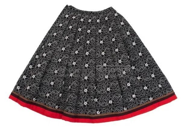 Comme des Garcons Comme Des Garcons size M Black Retro Embroidered Floral Sk Size 22" - 3 Thumbnail