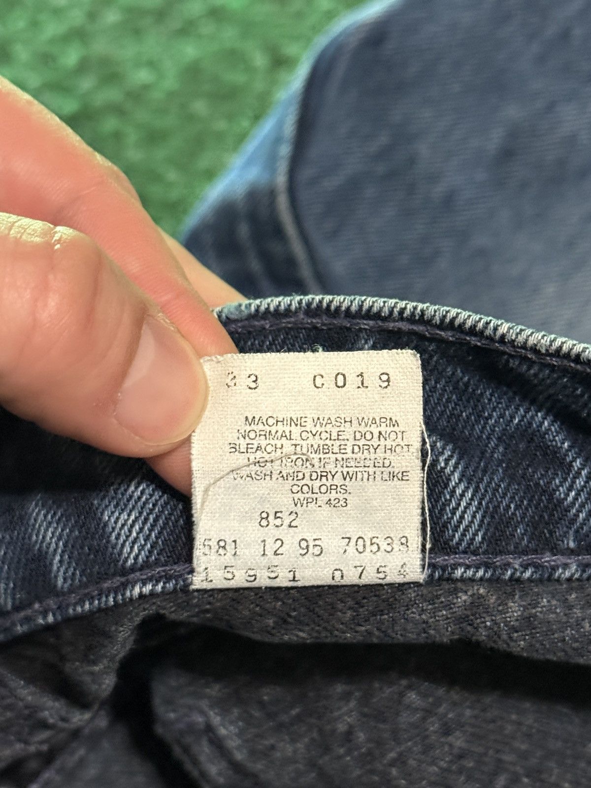 Levi's Vintage Clothing Levis Relaxed Fit Tapered 90s 12 Orange Tab 30x27 Jeans Size 30" / US 8 / IT 44 - 6 Thumbnail