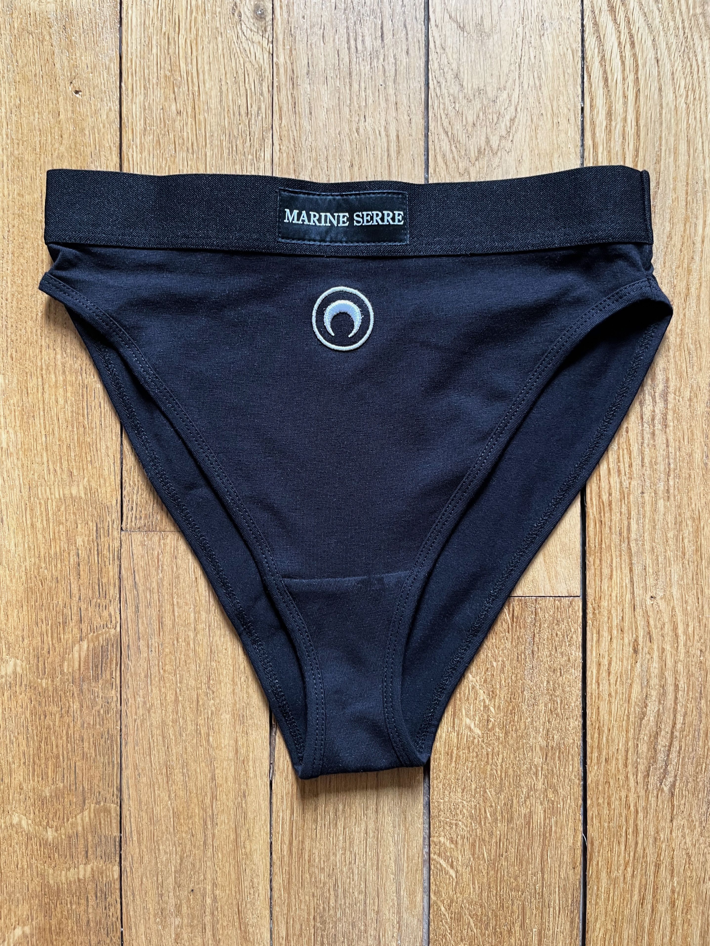 Marine Serre Marine Serre Moon Logo Stretched Jersey High-waist Brief Size ONE SIZE - 1 Thumbnail