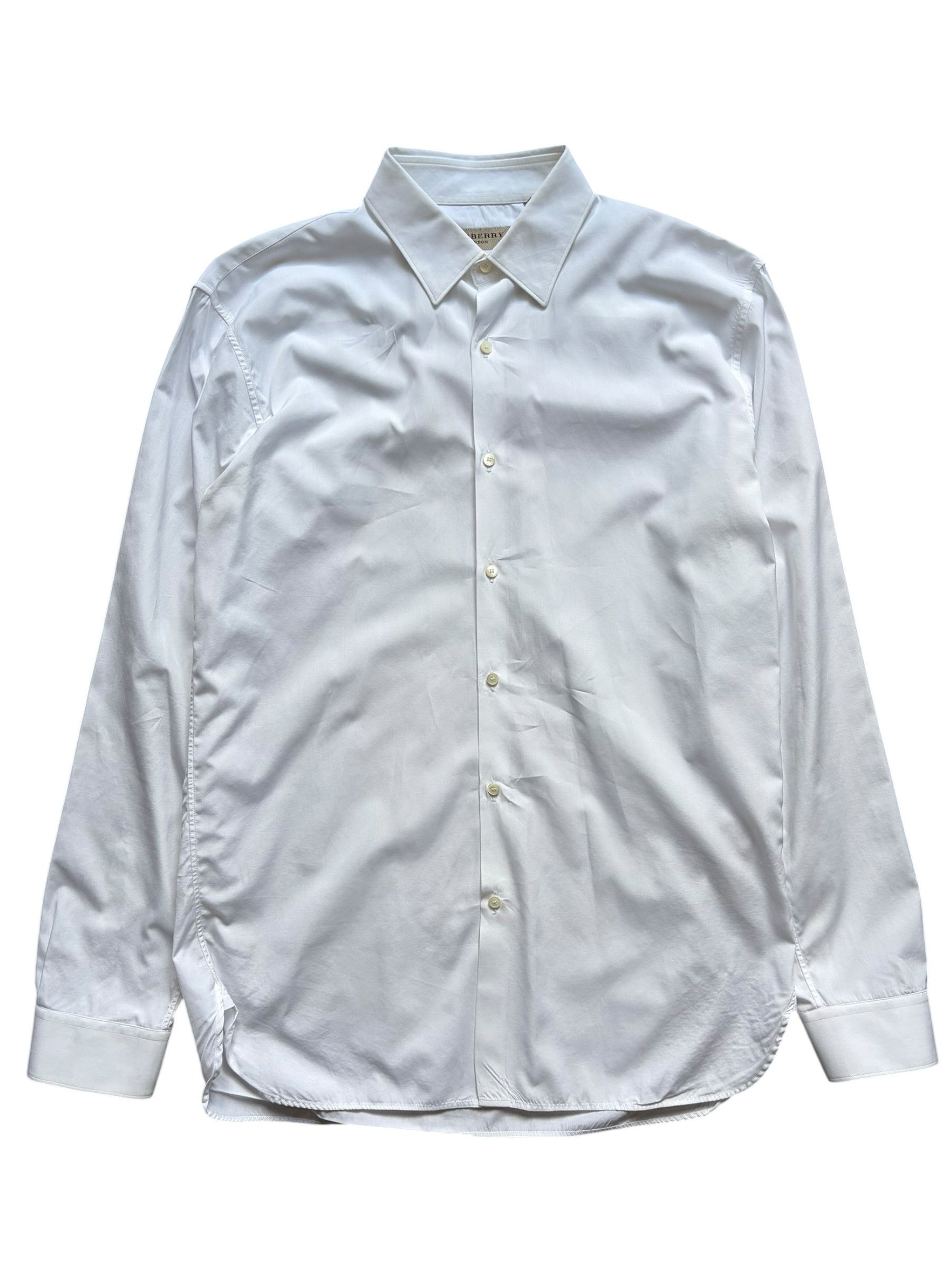 Burberry Burberry White Button Up Shirt Mens Modern Fit 15 1/2 - 39 Size US M / EU 48-50 / 2 - 1 Thumbnail
