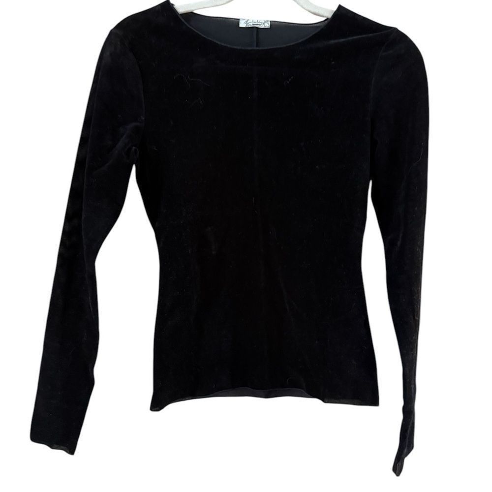 Free People Elegant Black Long Sleeve Fitted Blouse Size XS / US 0-2 / IT 36-38 - 7 Thumbnail