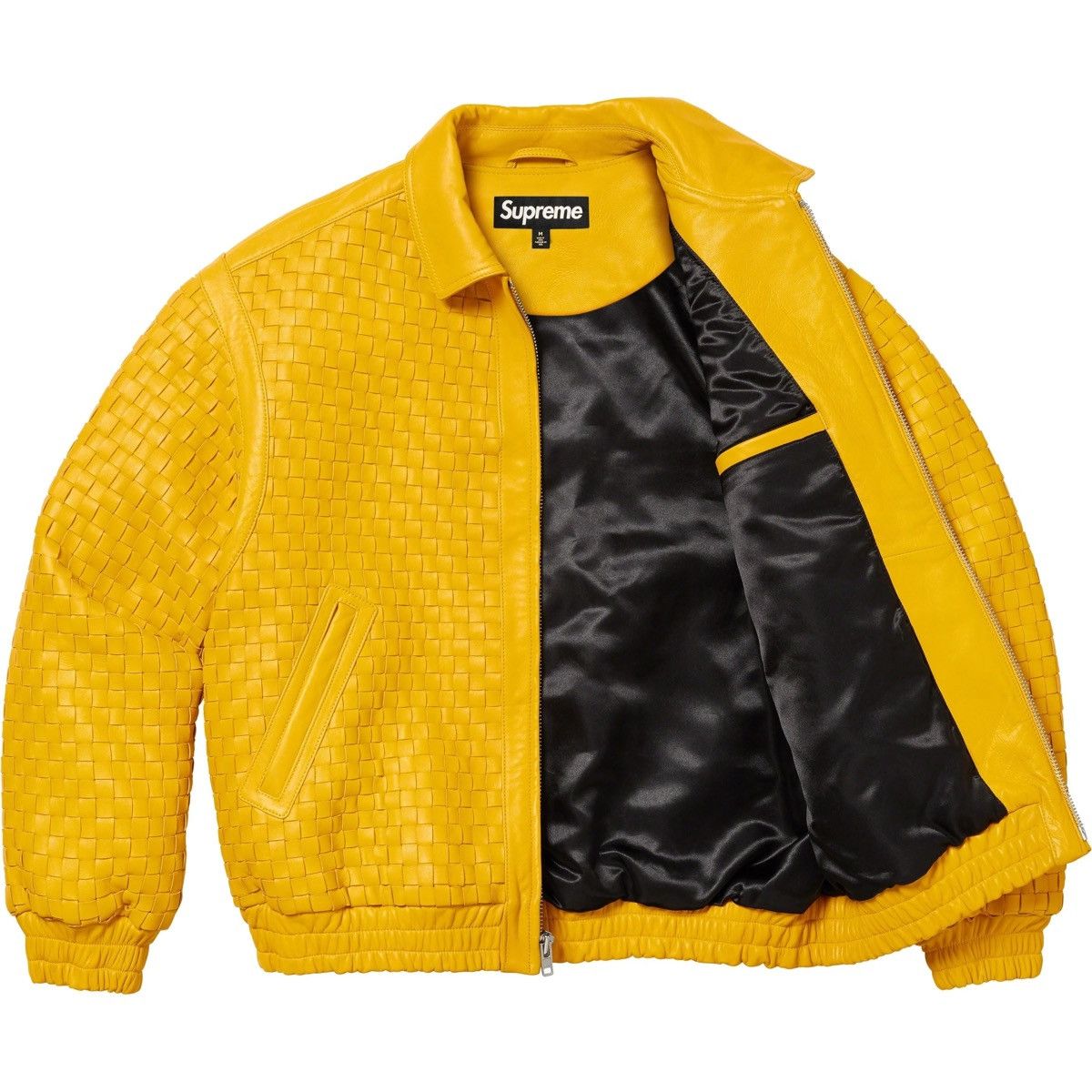 Supreme Supreme Woven Leather Jacket (Bottega) Size US M / EU 48-50 / 2 - 3 Thumbnail