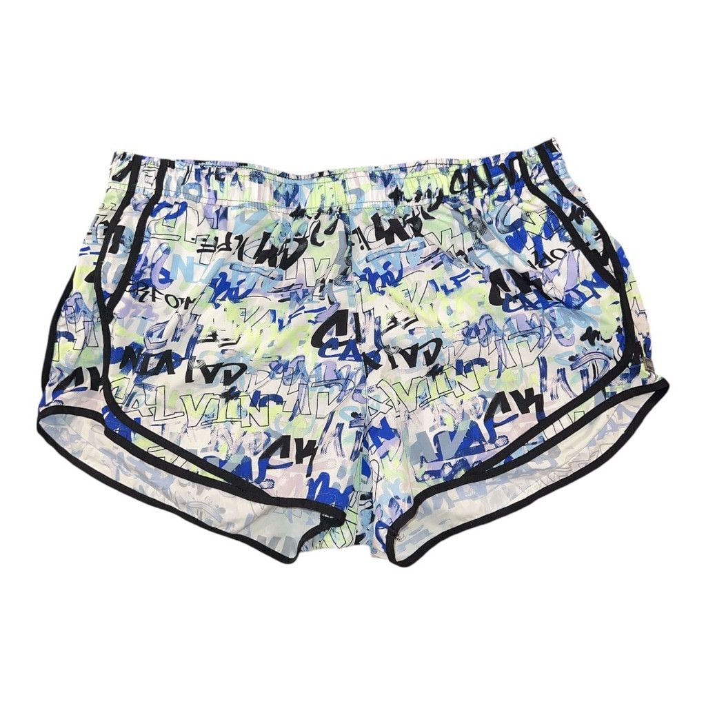 Calvin Klein Women's Calvin Klein Shorts Size M White Blue Size 26" / US 2 / IT 38 - 1 Thumbnail