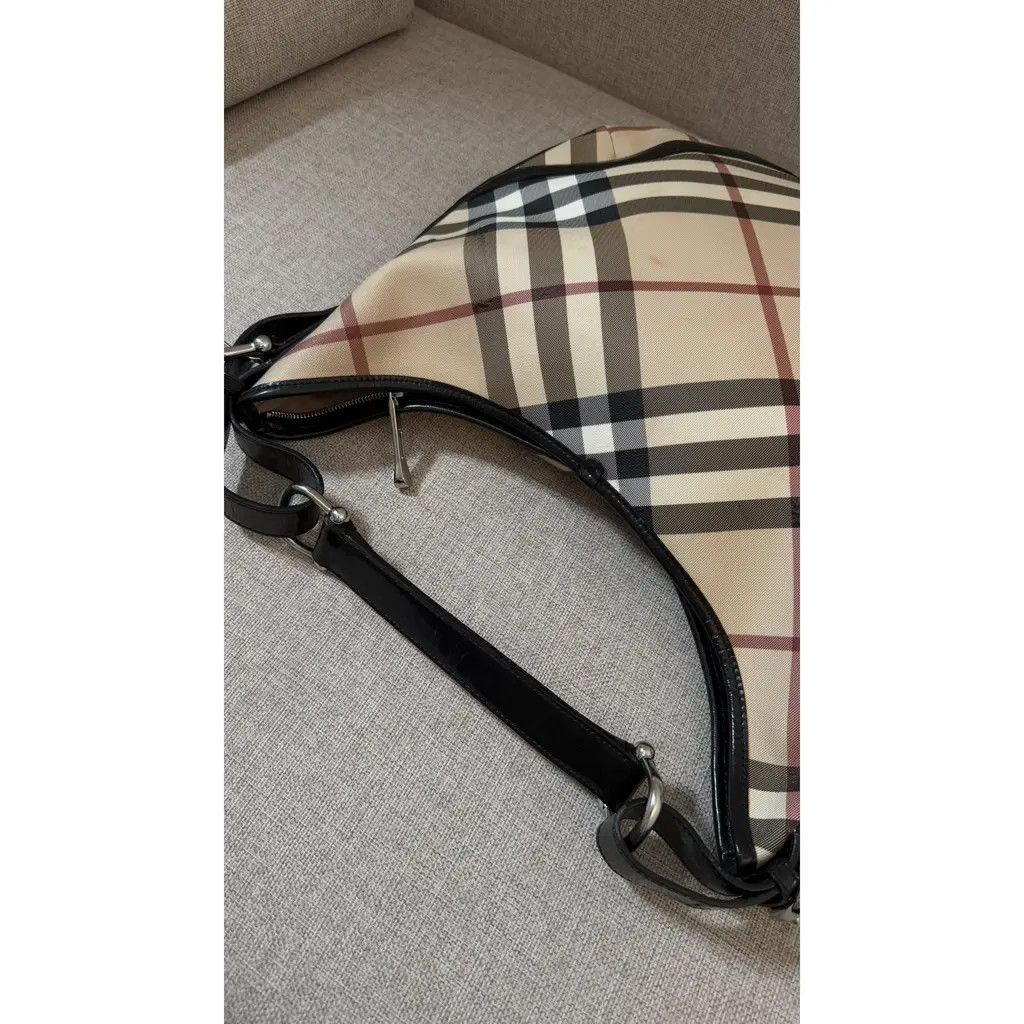 Burberry Burberry Multicolor Leather Supernova Check Hobo Bag Size ONE SIZE - 8 Thumbnail