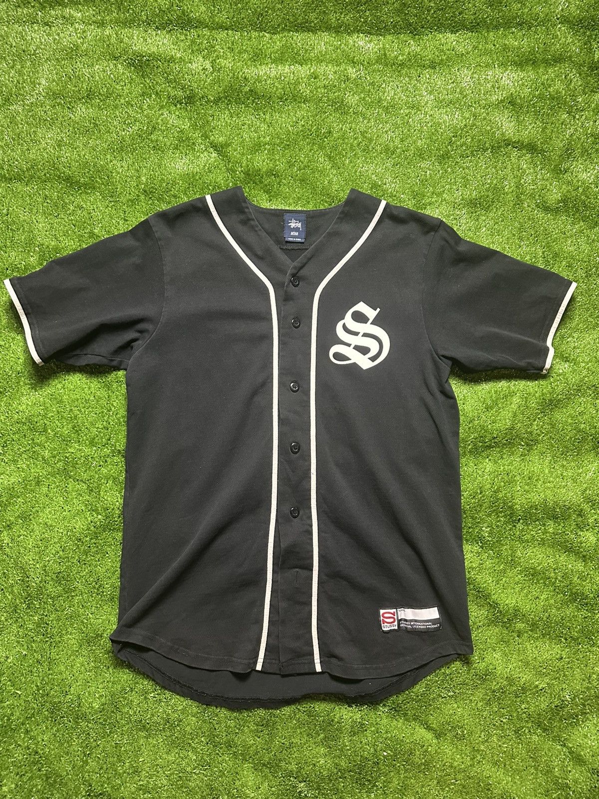 Stussy STUSSY TEAM 80 JERSEY BLACK | Grailed