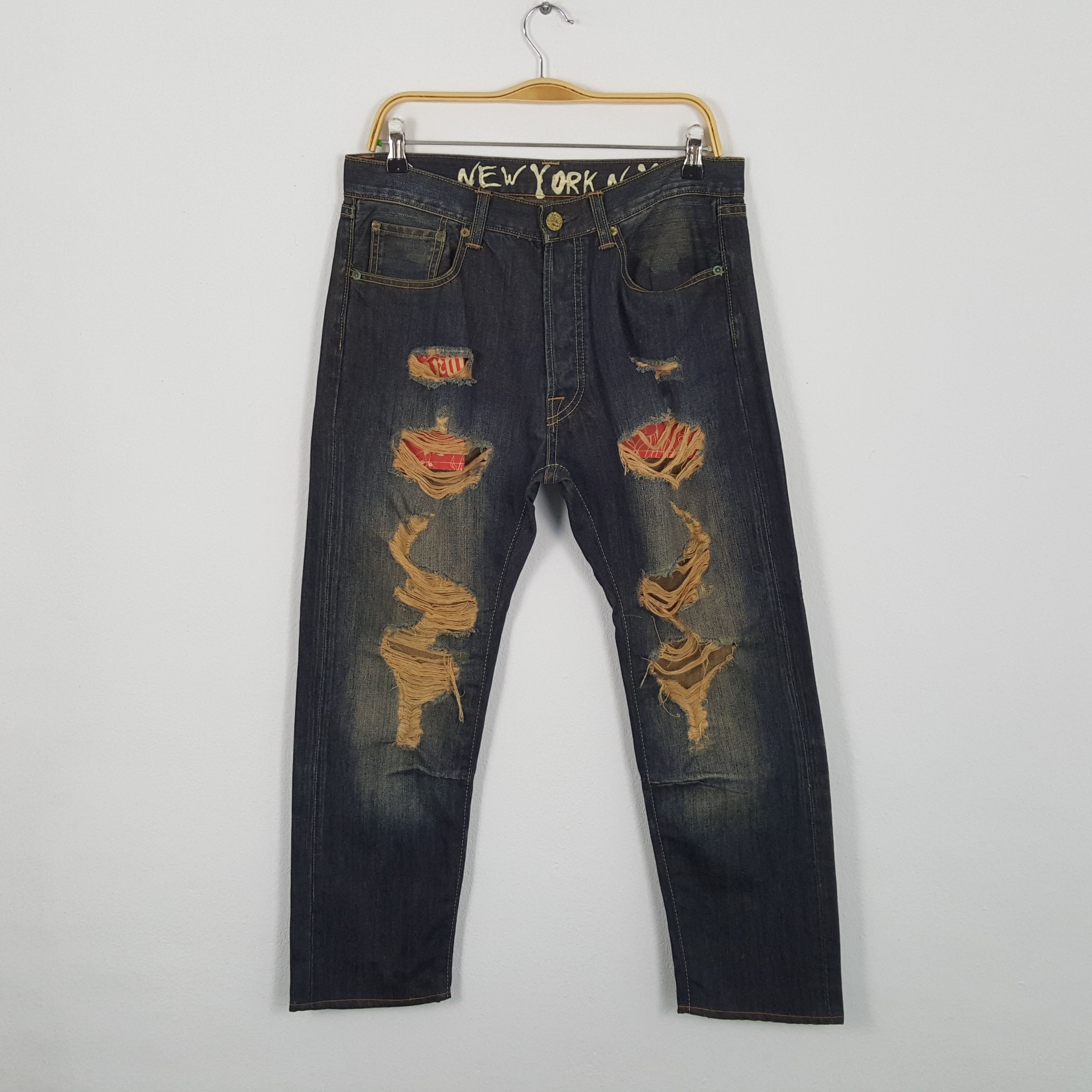 Christian Audigier × Ed Hardy × Vintage Vintage ED-HARDY by Christian Audigier American Style Jeans Size US 32 / EU 48 - 4 Thumbnail