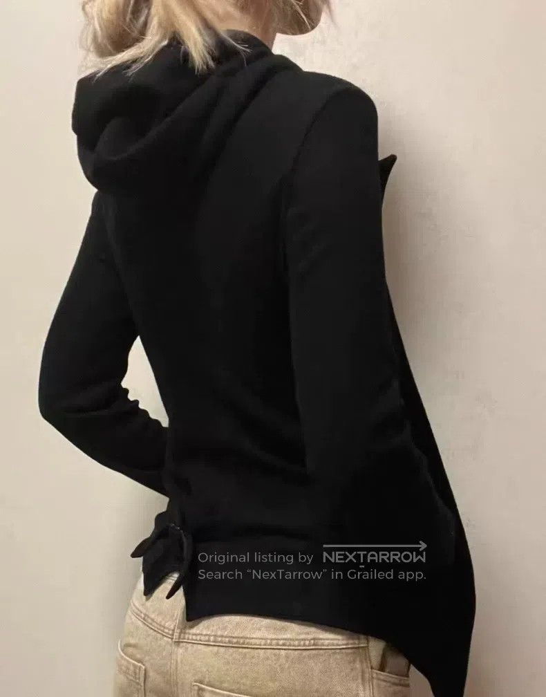 Yohji Yamamoto Yohji Yamamoto 08 AW Red Label Shaped Wool Hooded Suit Jac Size XS / US 0-2 / IT 36-38 - 9 Thumbnail