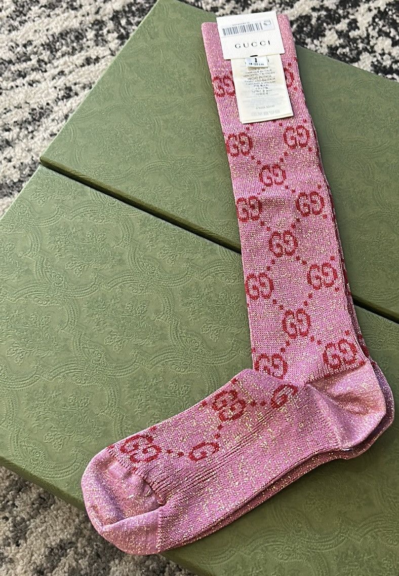 Gucci Gucci GG Cotton Socks Roseate Pink size S Size ONE SIZE - 2 Thumbnail