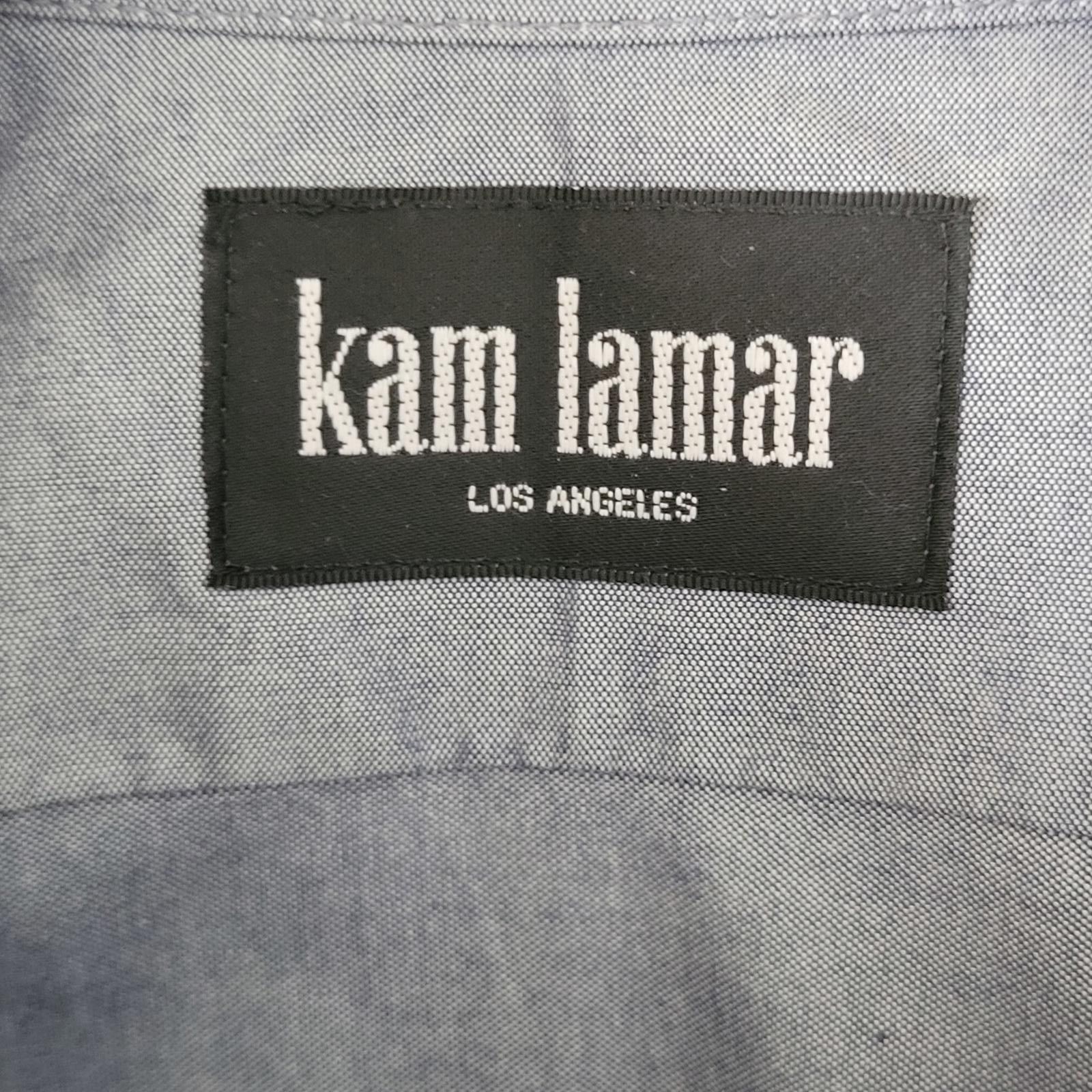 Other Kam Lamar Men's S Button Shirt Gray Star Patch Upcycled Size US S / EU 44-46 / 1 - 3 Thumbnail
