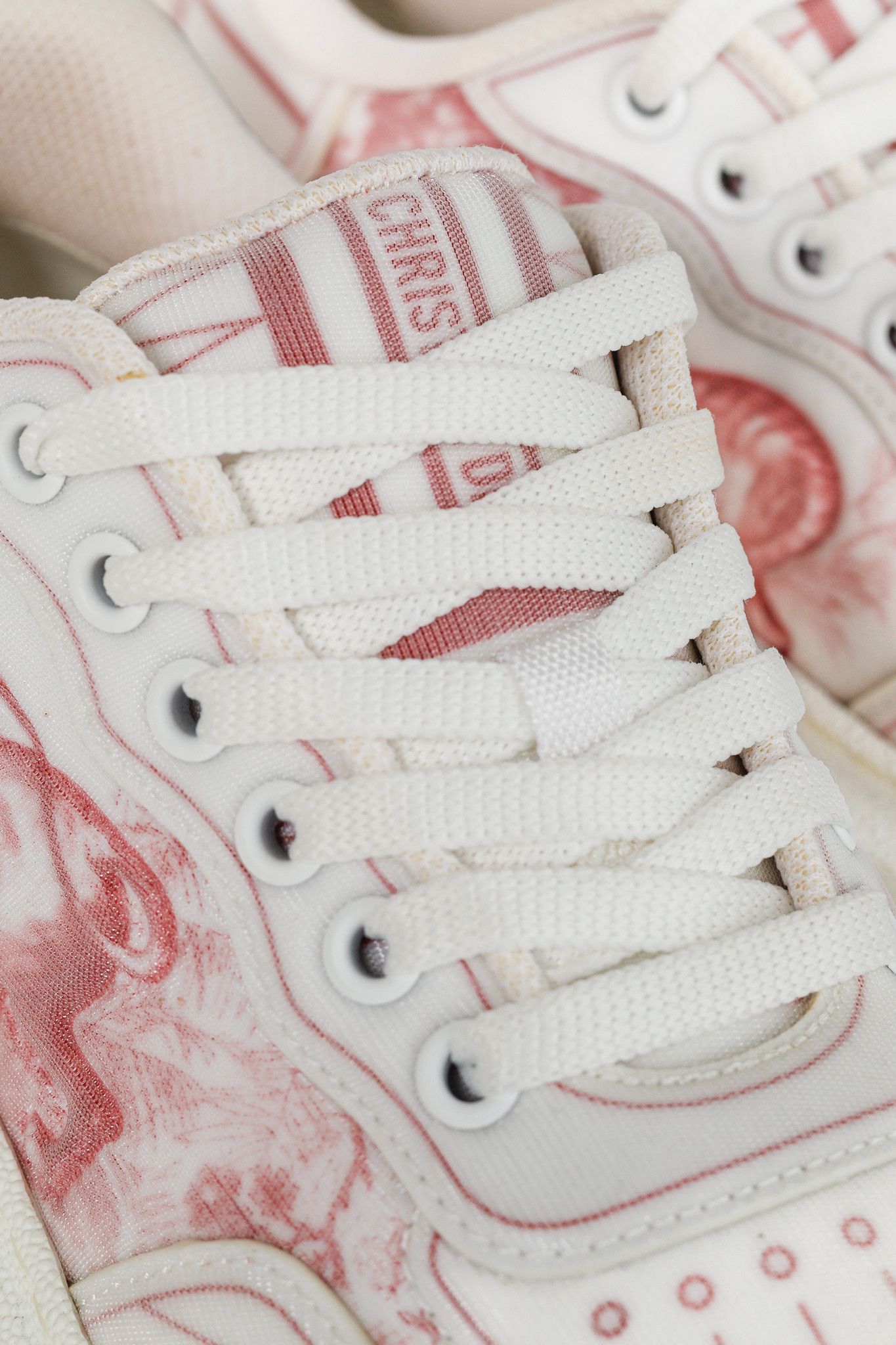 Dior Dior Addict Toile de Jouy Neoprene Low-Top Sneakers Size US 6.5 / IT 36.5 - 7 Thumbnail