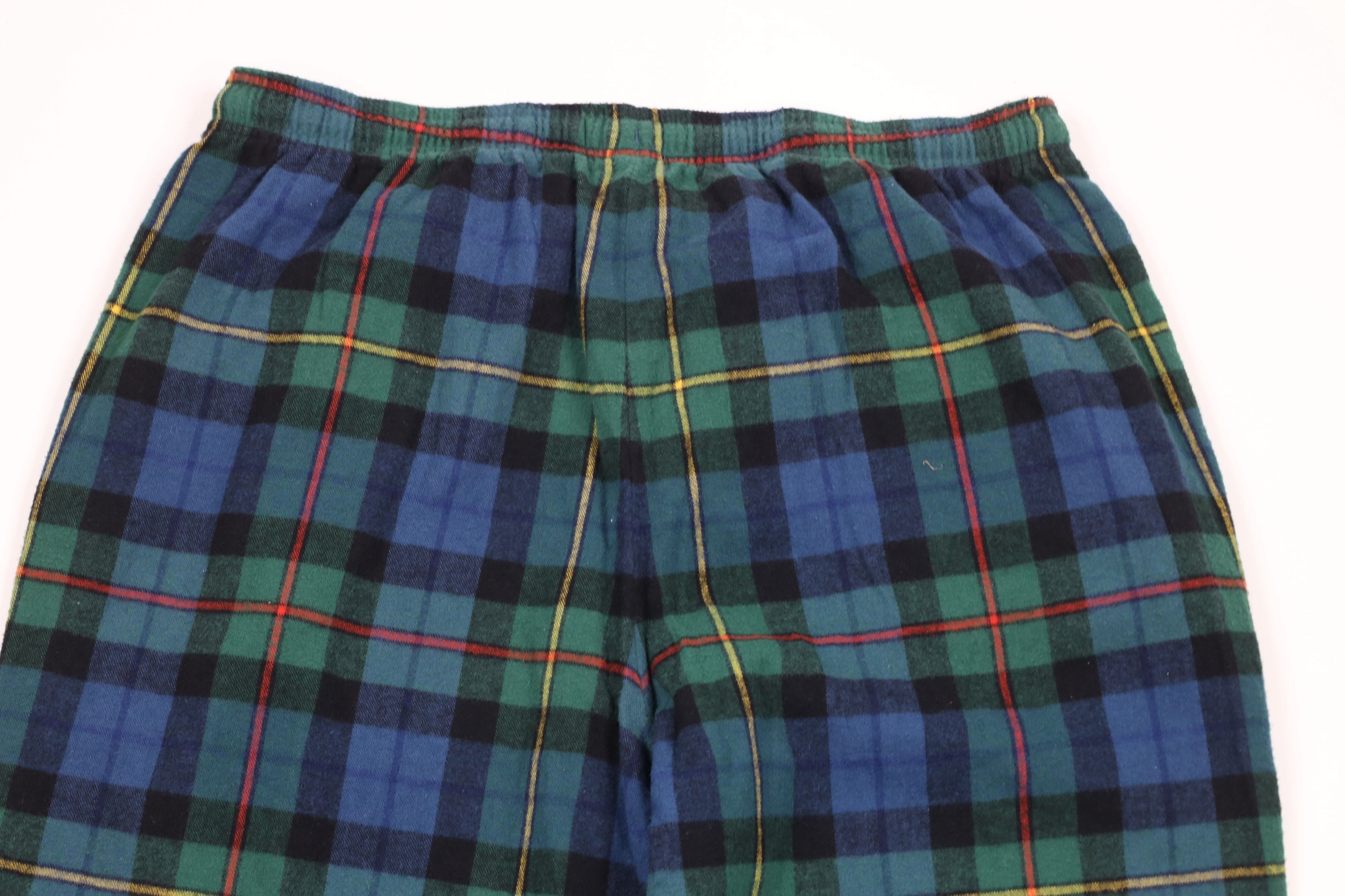 L.L. Bean × Vintage Vintage LL Bean Rainbow Flannel Wide Leg Sweatpants Pants Size US 36 / EU 52 - 8 Thumbnail