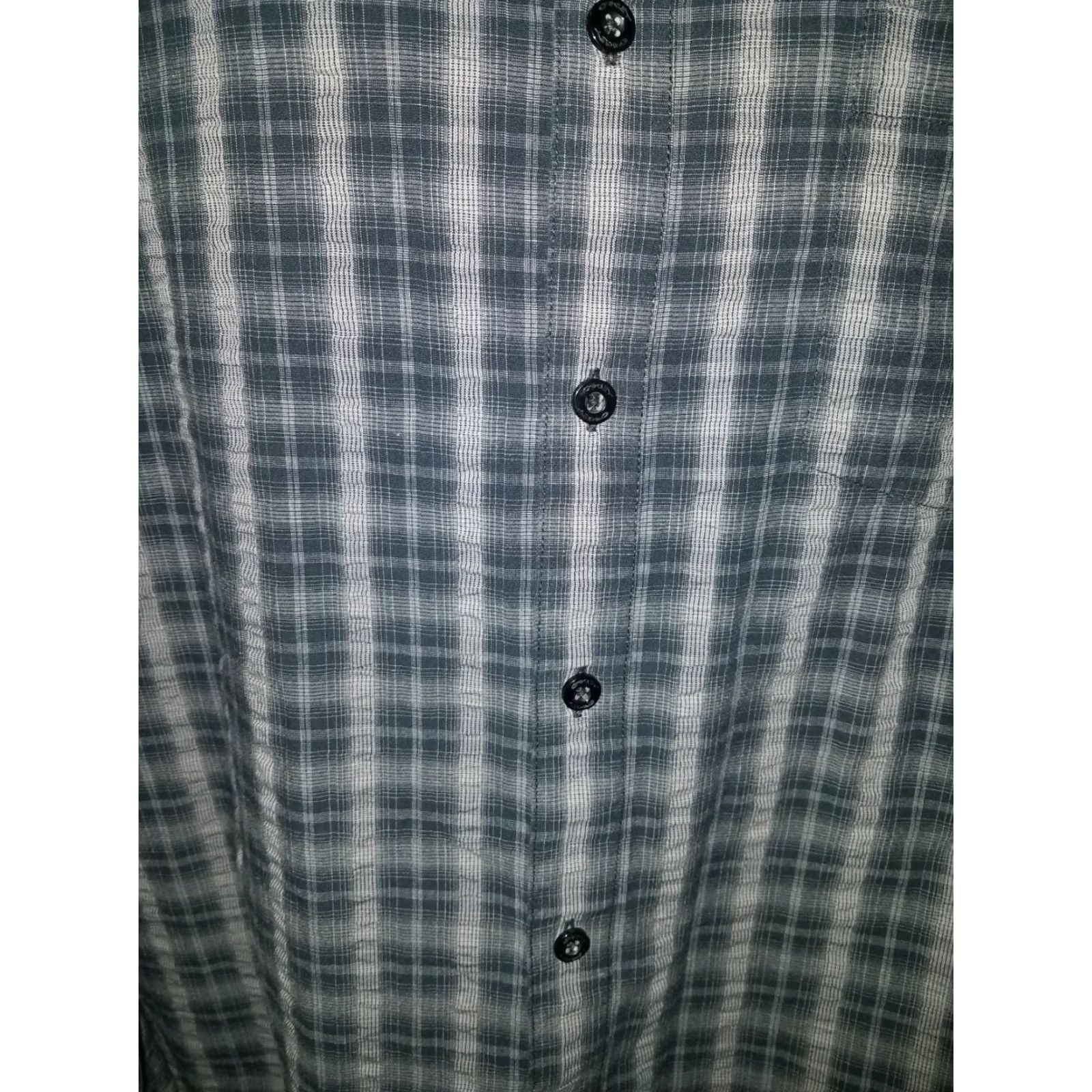 Oakley Oakley Trim Fit Plaid Grey Button-Down Shirt Mens XL Size US XL / EU 56 / 4 - 3 Thumbnail