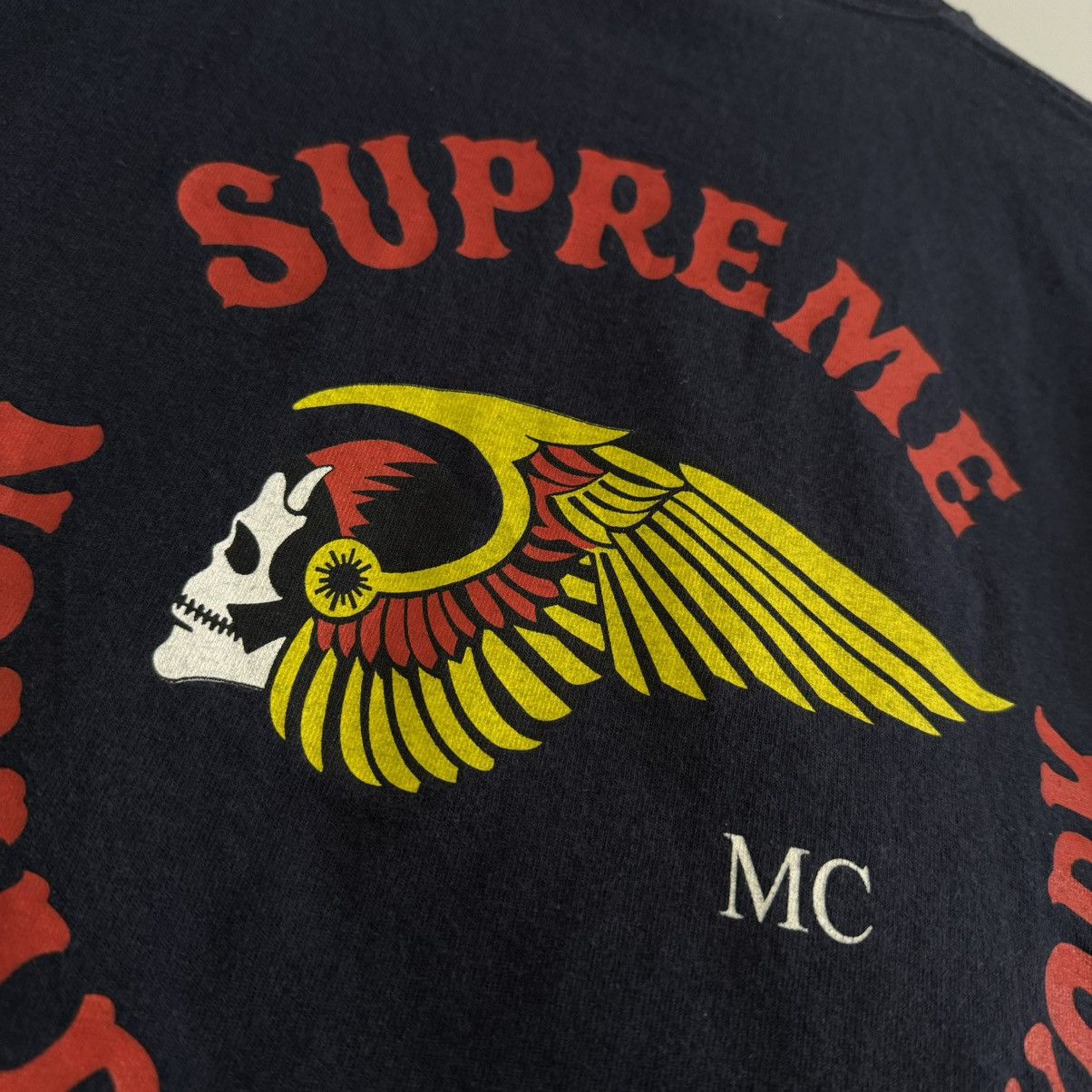 Supreme × Vintage RARE Supreme Nomads Hells Angels MC Tee Size US XL / EU 56 / 4 - 6 Thumbnail
