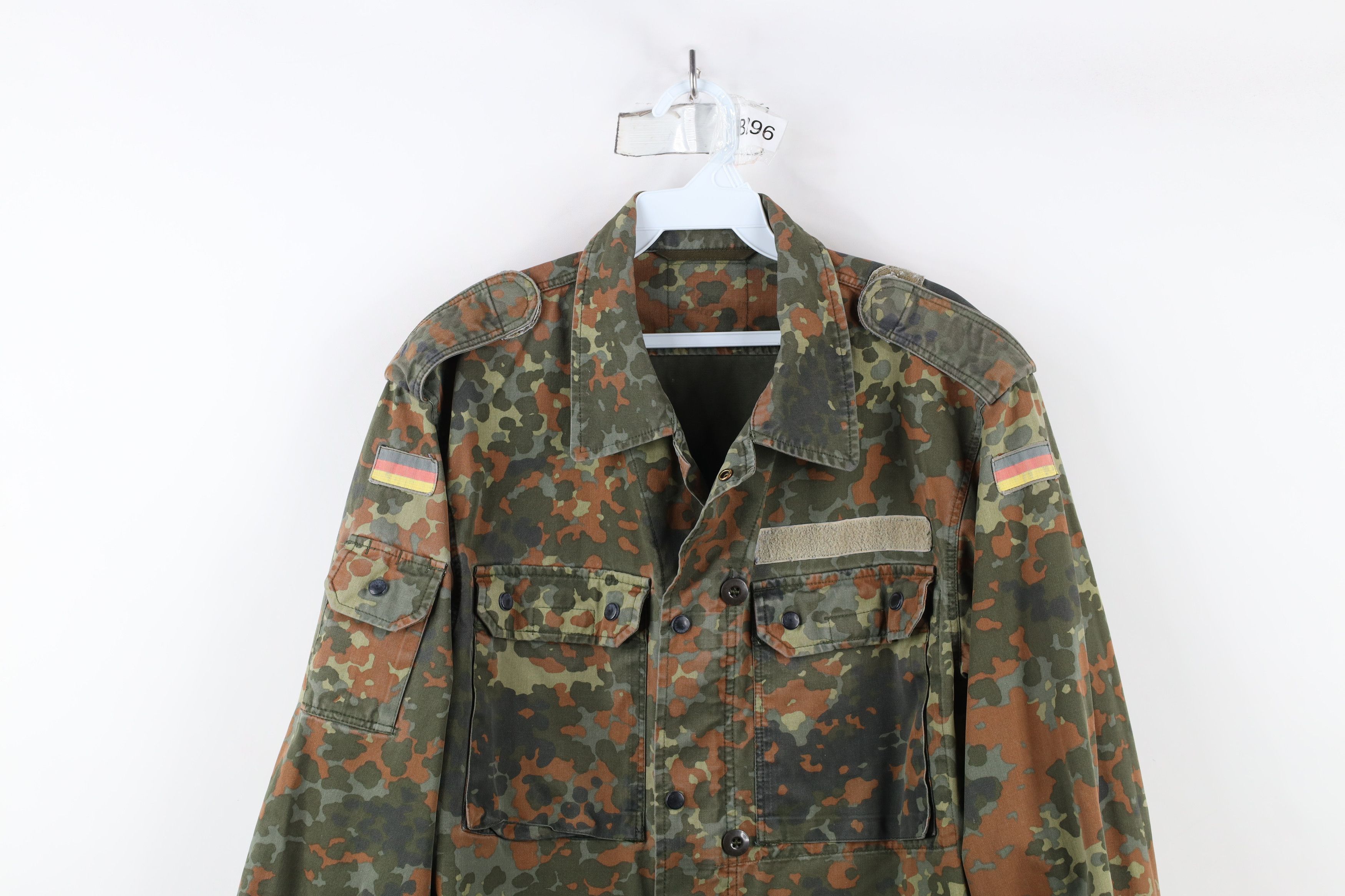 Vintage Vintage 90s German Military Camouflage Shirt Field Jacket Size US M / EU 48-50 / 2 - 2 Thumbnail