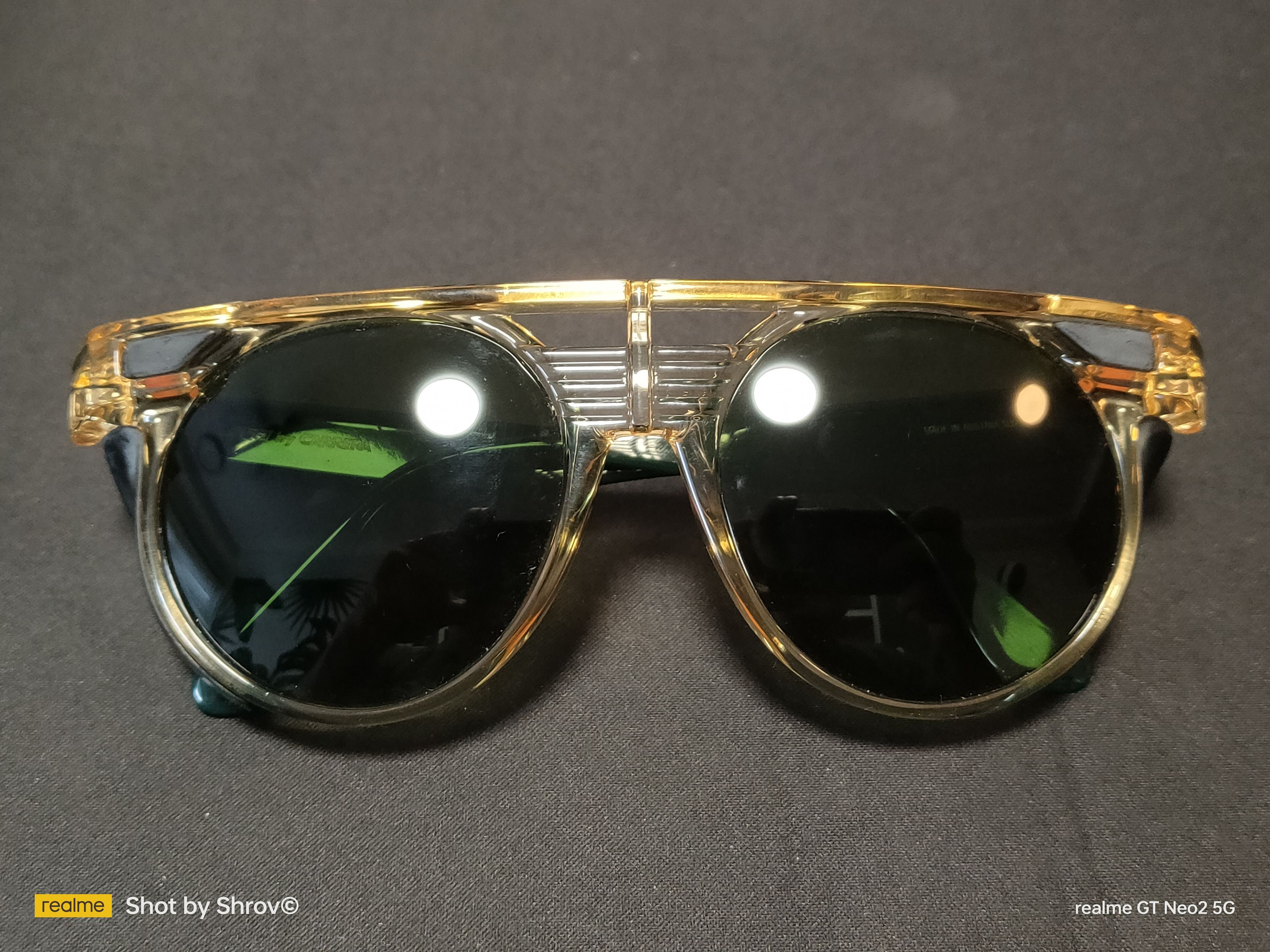 Vintage Carrera Sunjet 5251 Sunglasses Green '80s