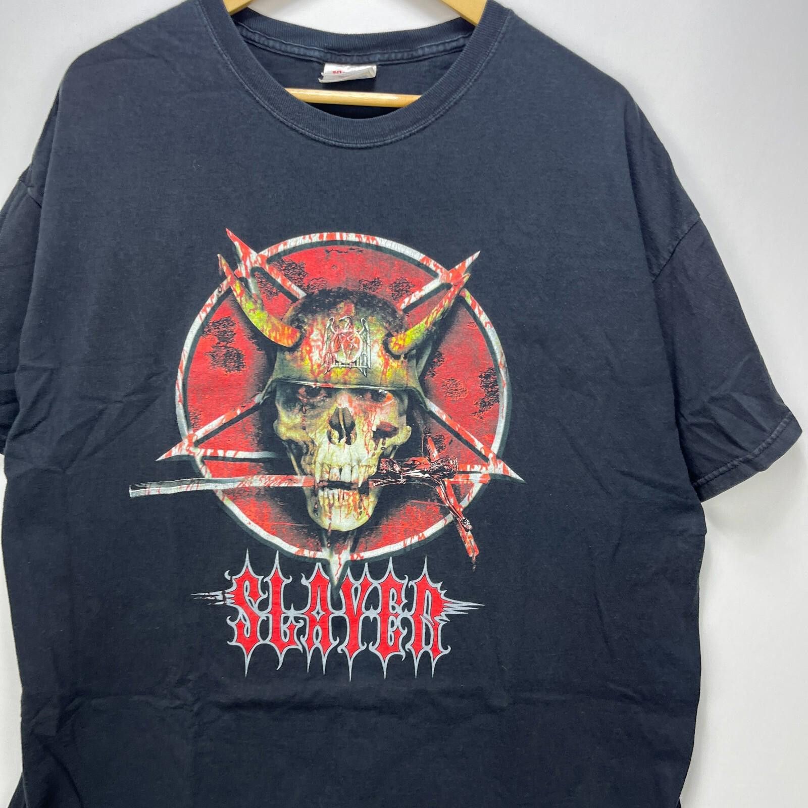 Vintage Vintage Slayer Skull Band T-Shirt Size XXL Size US XXL / EU 58 / 5 - 2 Thumbnail