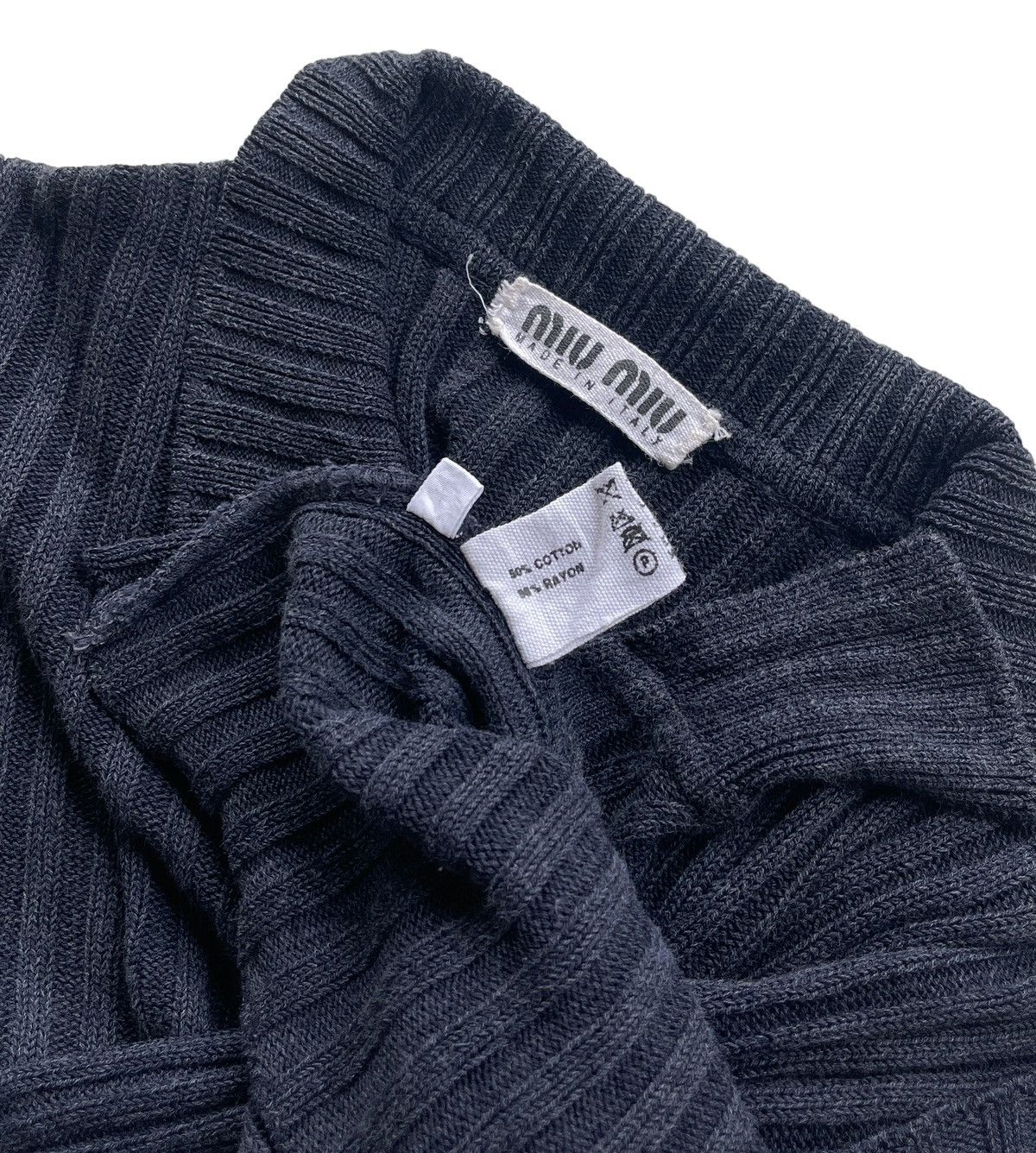 Miu Miu 90s Miu Miu Ribbed Jumper Knit Size M / US 6-8 / IT 42-44 - 5 Thumbnail