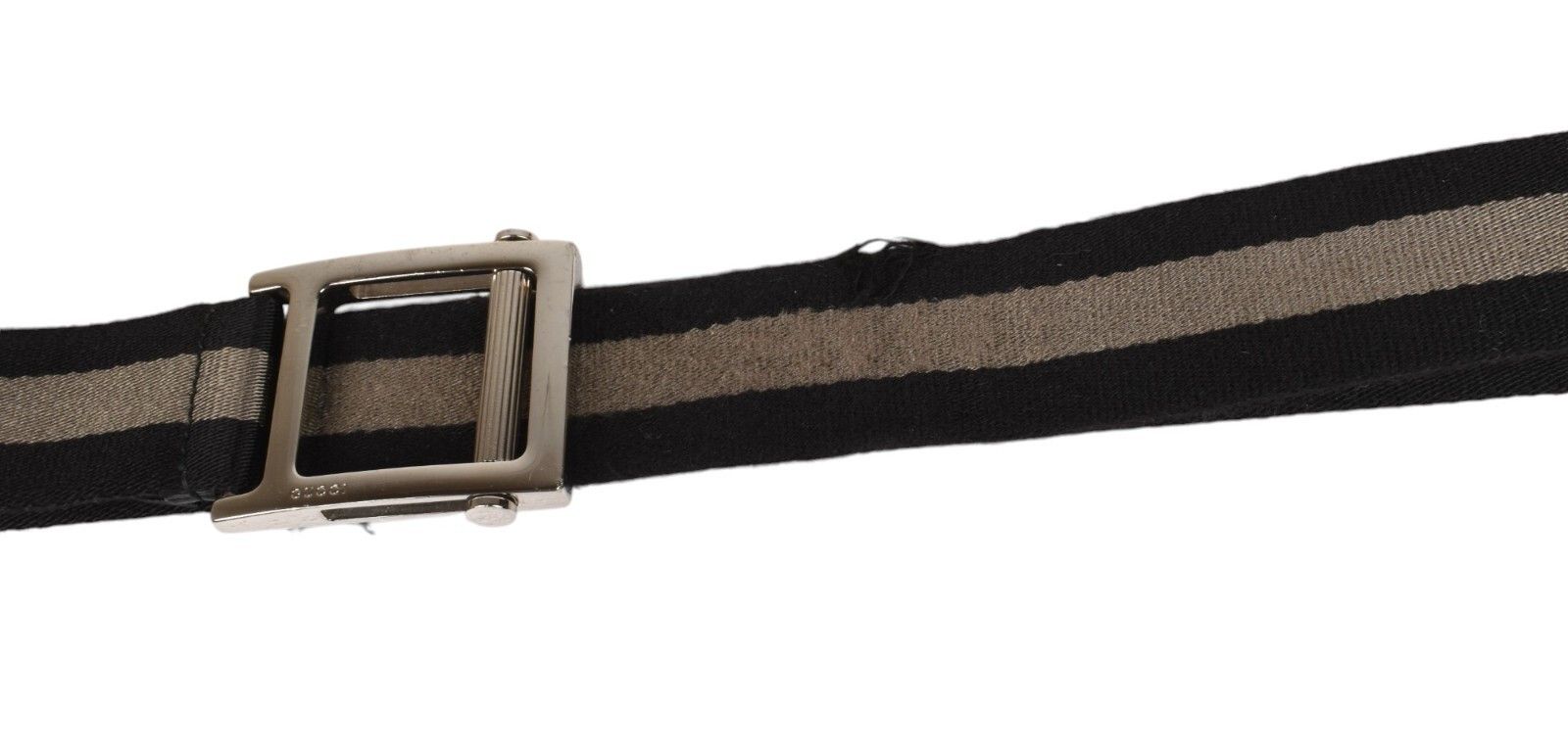 Gucci Gucci Men Belt Adjustable Striped Size 95/Medium, S1432 Size 38 - 4 Thumbnail