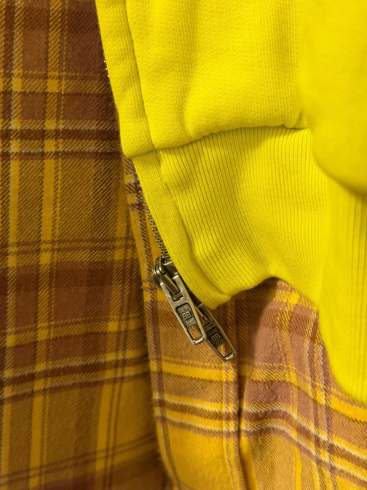 Balenciaga *RARE* BALENCIAGA DEMNA UNITY LAYERED HOODIE YELLOW Size US M / EU 48-50 / 2 - 5 Thumbnail