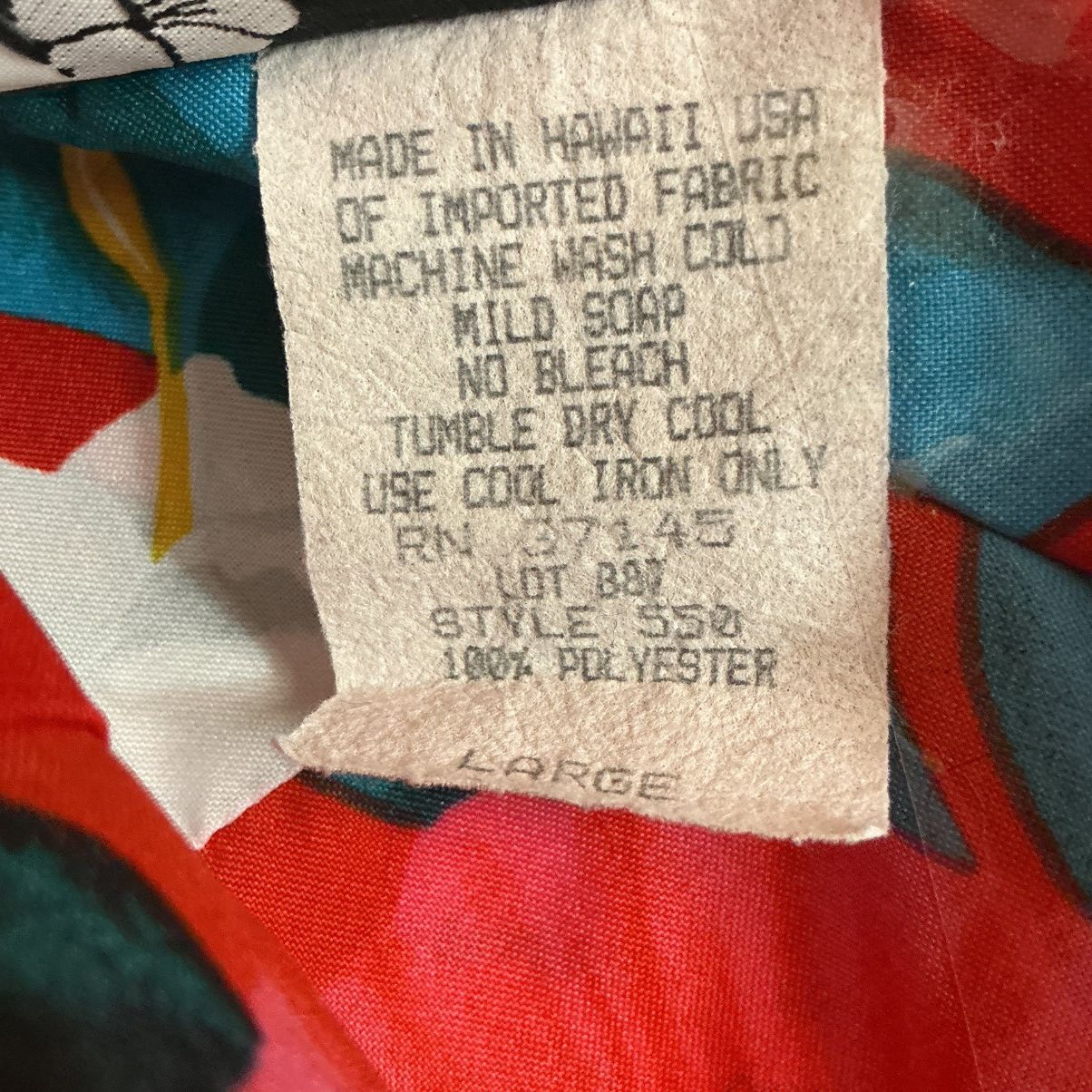 Hilo Hattie Hilo Hattie Red Men's Large Hawaiian Shirt 90’s Vintage Size US L / EU 52-54 / 3 - 4 Thumbnail